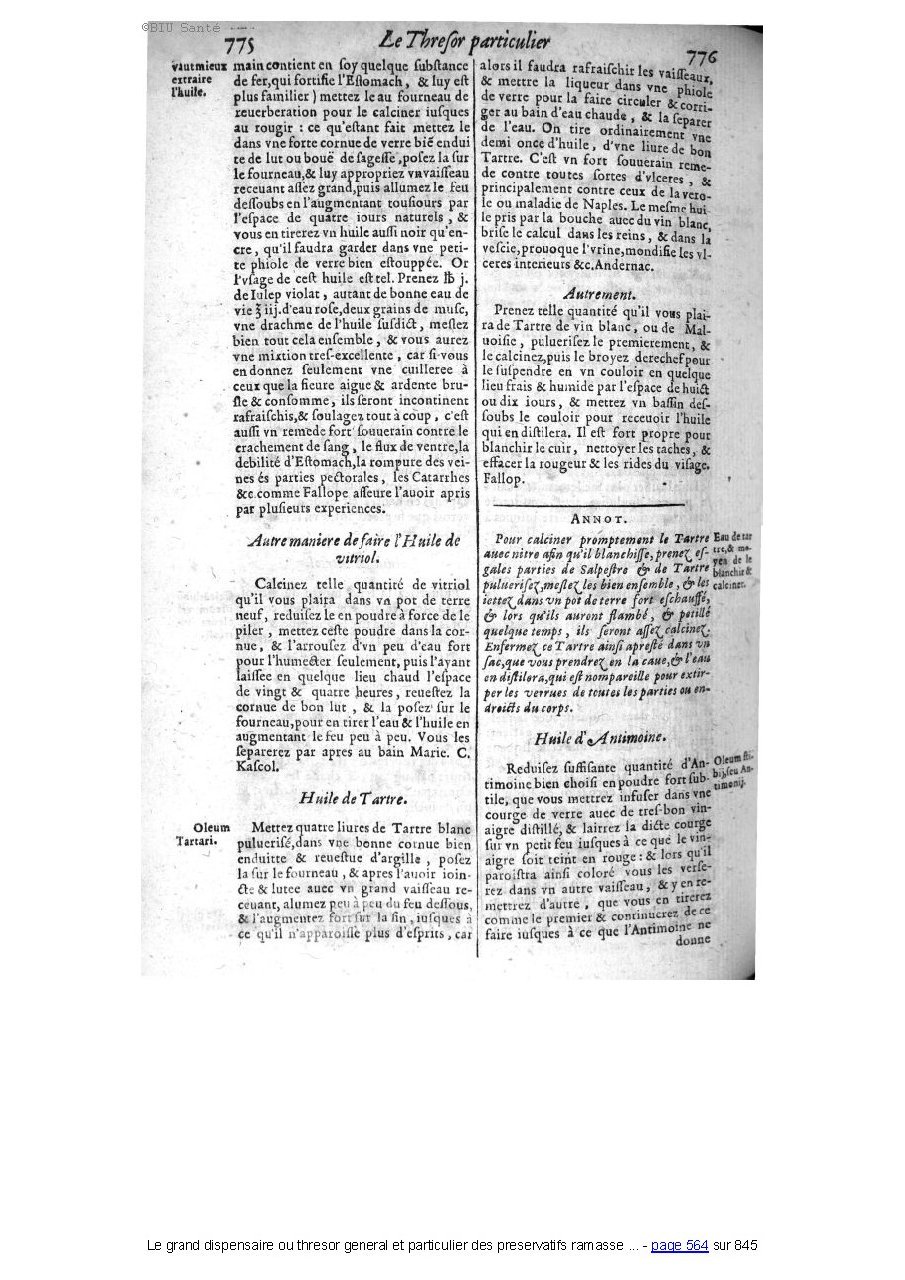 1609 - Étienne Gamonet - Grand dispensaire ou Trésor général et particulier des préservatifs - BIU Santé 1609 - Étienne Gamonet - Grand dispensaire ou Trésor général et particulier des préservatifs - BIU Santé