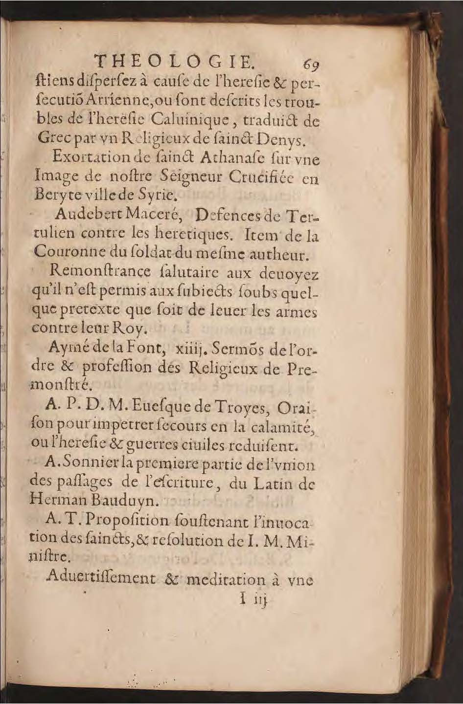 1602 - François Jacquin - Trésor des bons esprits français - BnF Arsenal
