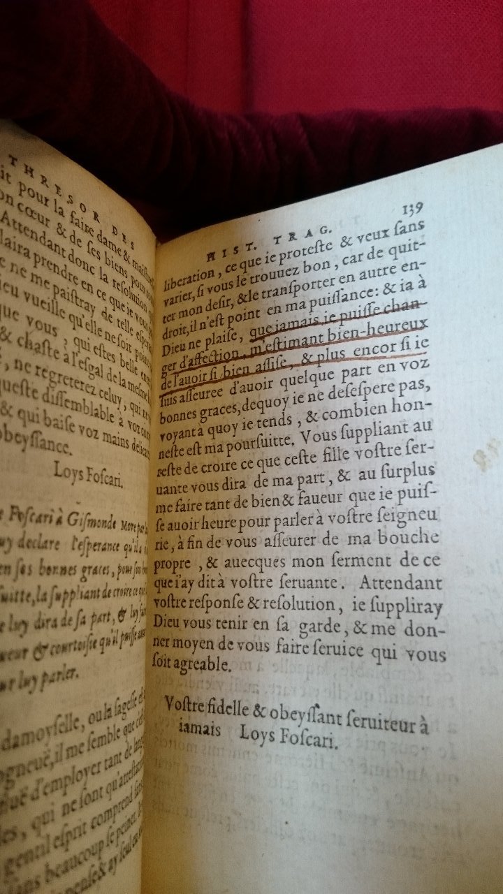 1581 - Pierre Le Voirier et Gervais Mallot - Trésor des histoires tragiques - BnF Richelieu