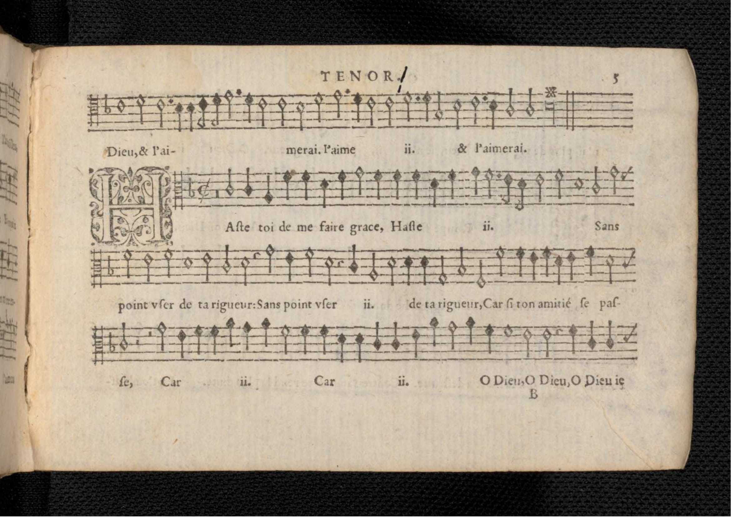 1576 - [Pierre de Saint-André] - Trésor de musique d’Orlande de Lassus Tenor - KBR Bruxelles