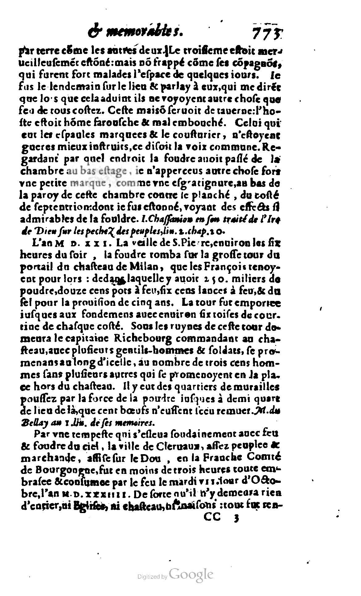 1620 - Samuel Crespin - Trésor d’histoires admirables et mémorables - BCU Lausanne