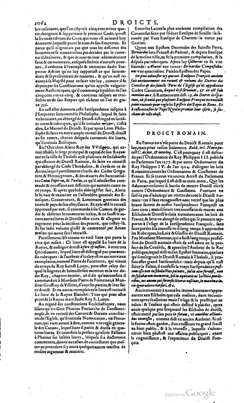 1629 - Veuve Nicolas Buon - Trésor du droit français (29620 T. 1) - BM Lyon 1629 - Veuve Nicolas Buon - Trésor du droit français (29620 T. 1) - BM Lyon