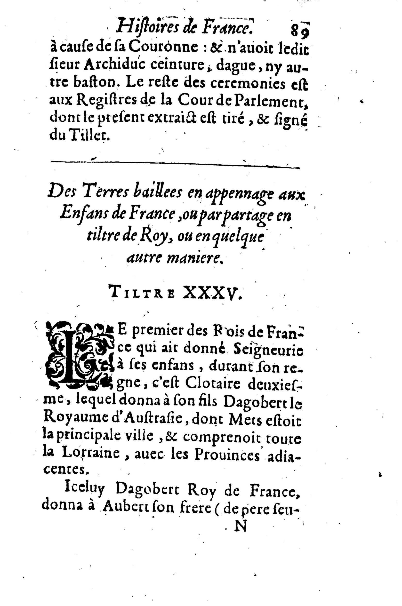 1630 - Jean Corrozet - Trésor des histoires de France - BM Lyon