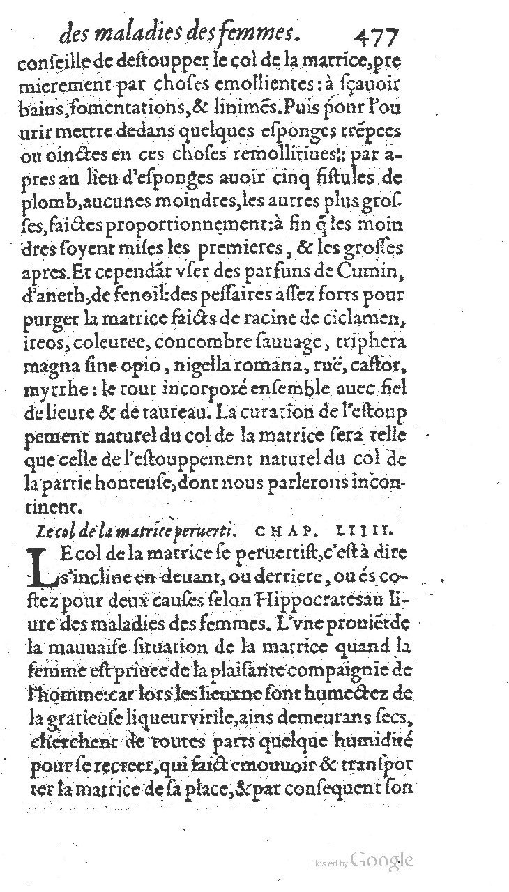 1585 - Jacques du Puis - Trésor des remèdes secrets pour les maladies des femmes - BnF 1585 - Jacques du Puis - Trésor des remèdes secrets pour les maladies des femmes - BnF