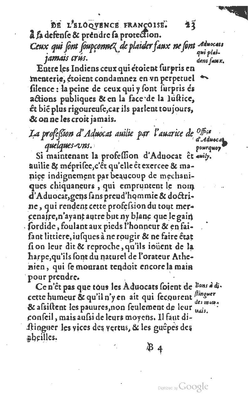 1610 - Louis Coste - Trésor de l’éloquence française (Seconde partie) - BM Lyon