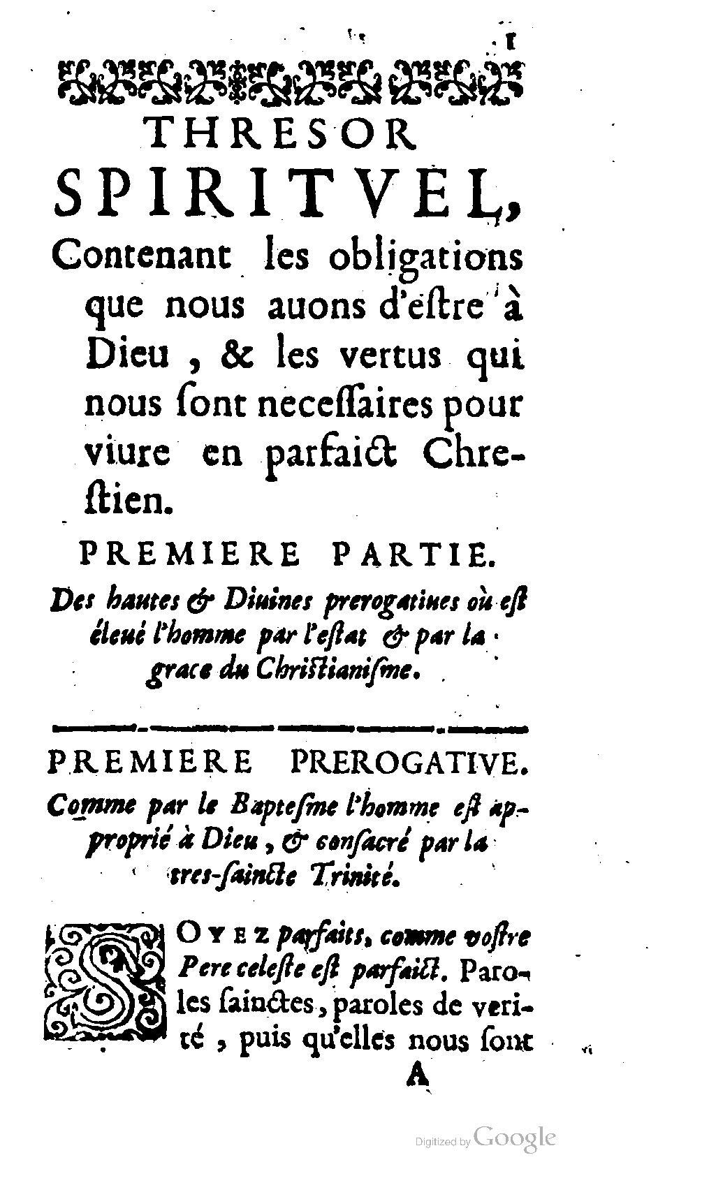 1646 - Antoine Cellier et Pierre Compagnon - Trésor spirituel contenant les obligations - BM Lyon 1646 - Antoine Cellier et Pierre Compagnon - Trésor spirituel contenant les obligations - BM Lyon