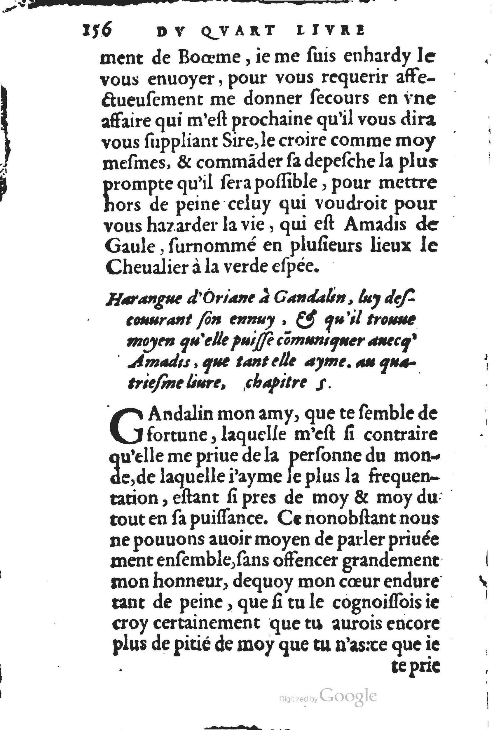 1560 - Jean d’Ogerolles et Gabriel Cotier Lyon - Trésor des Amadis - BSB Munich