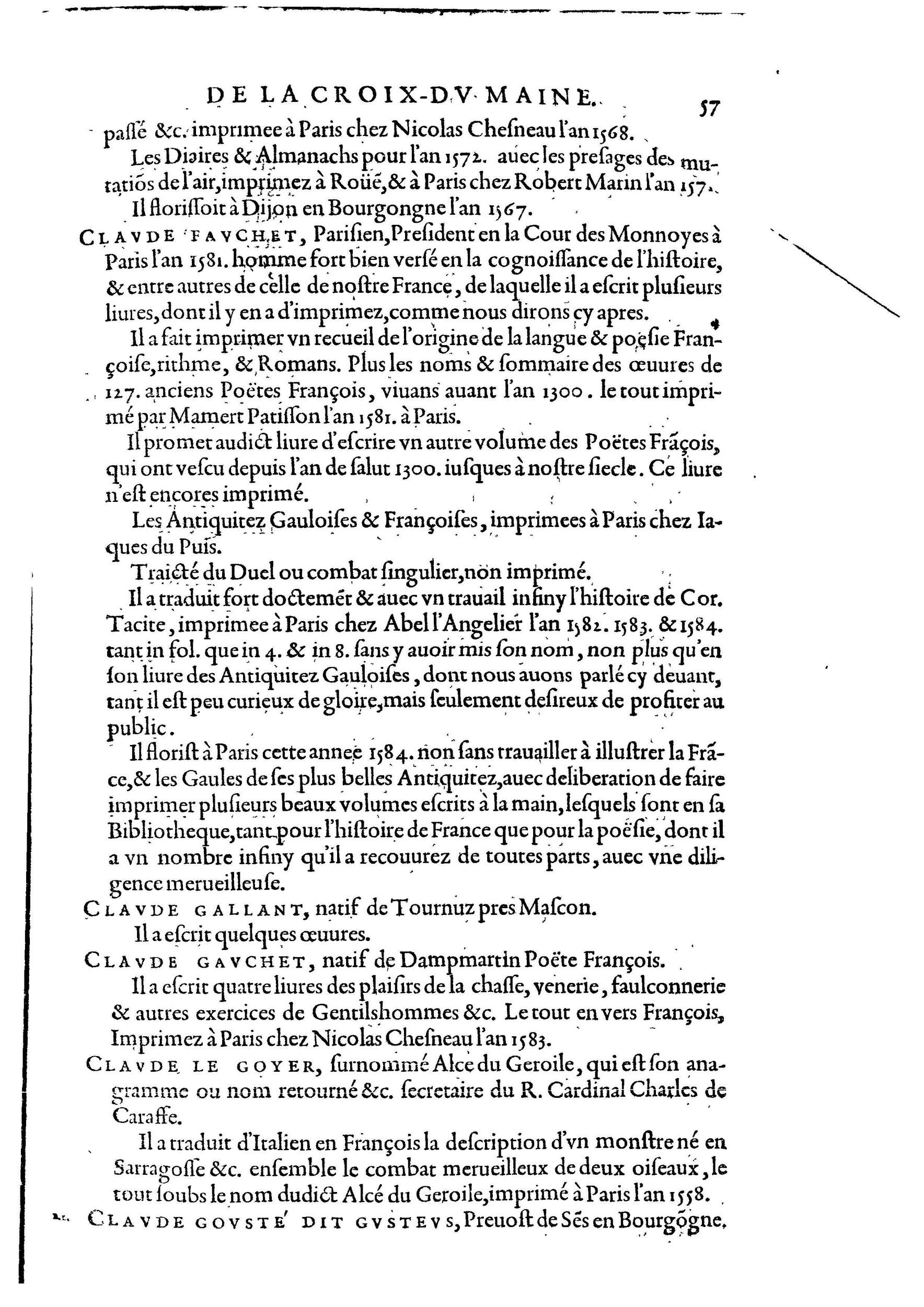 1584 - Abel L&#039;Angelier - Bibliothèques françaises - BnF