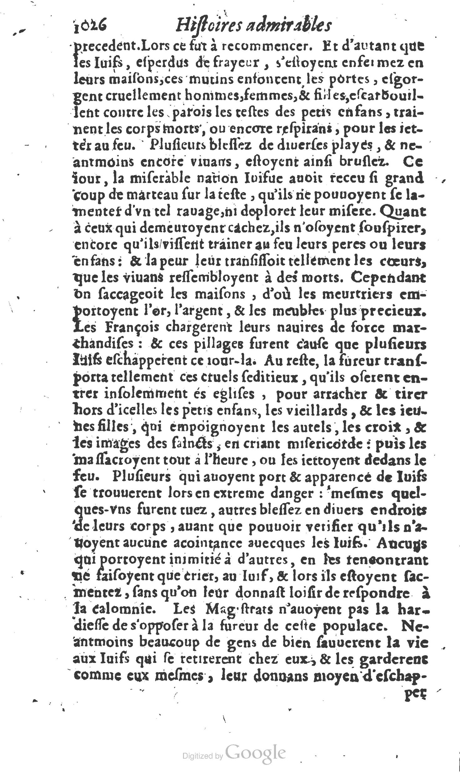 1610 - Paul Marceau - Trésor d’histoires admirables et mémorables - Princeton