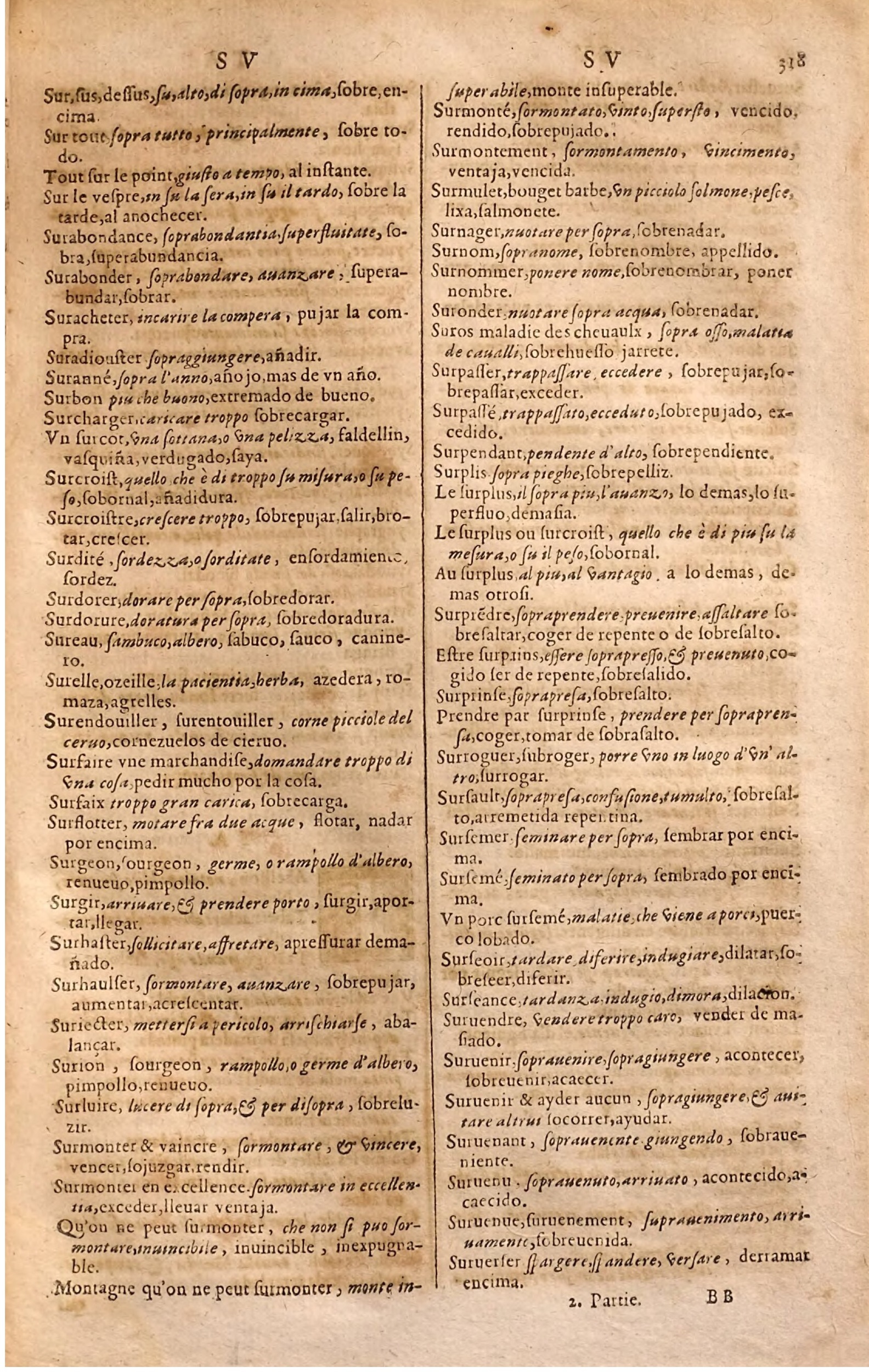 1627 - Jacques Crespin - Trésor des trois langues (Seconde partie) - Regensburg