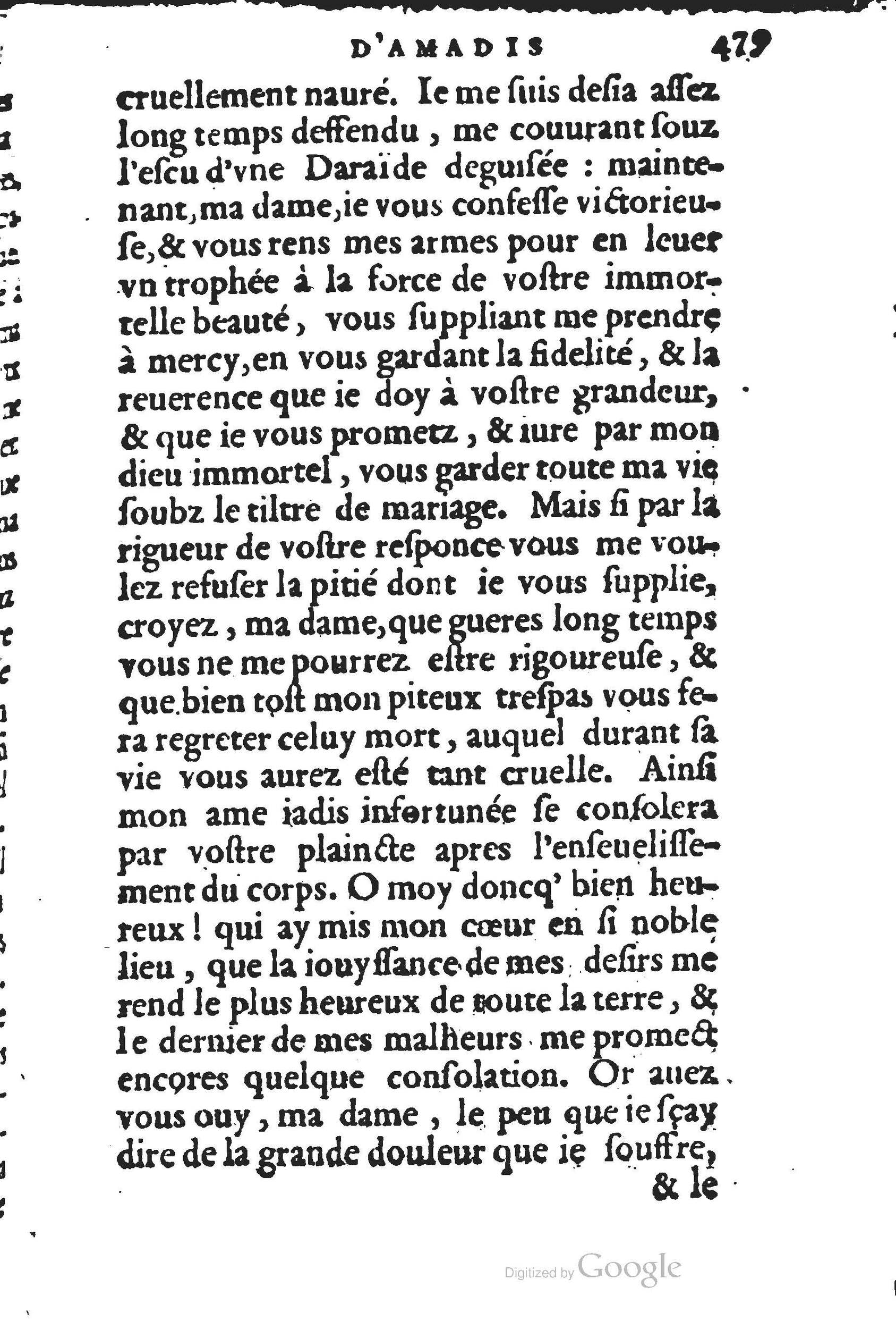 1560 - Jean d’Ogerolles et Gabriel Cotier Lyon - Trésor des Amadis - BSB Munich