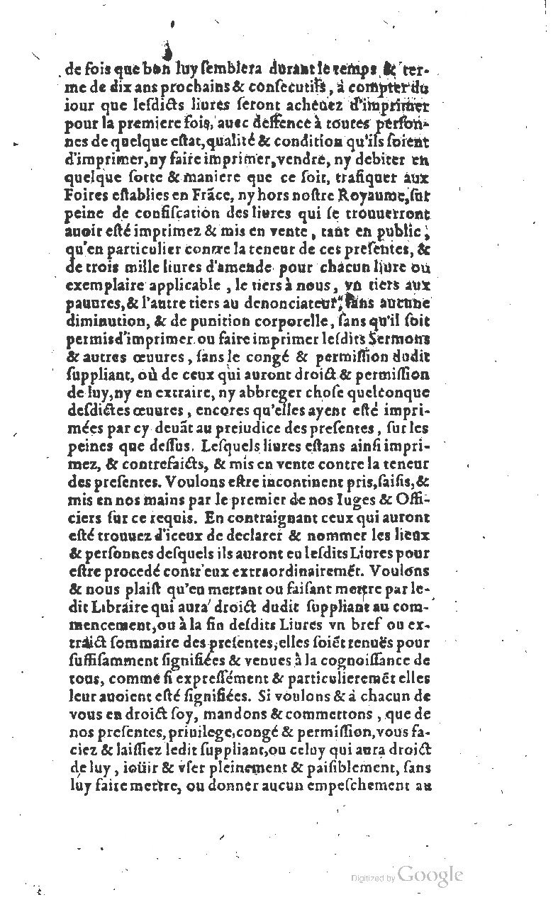 1607 - Nicolas Du Fossé - Trésor quadragésimal - T 01 - BM Lyon
