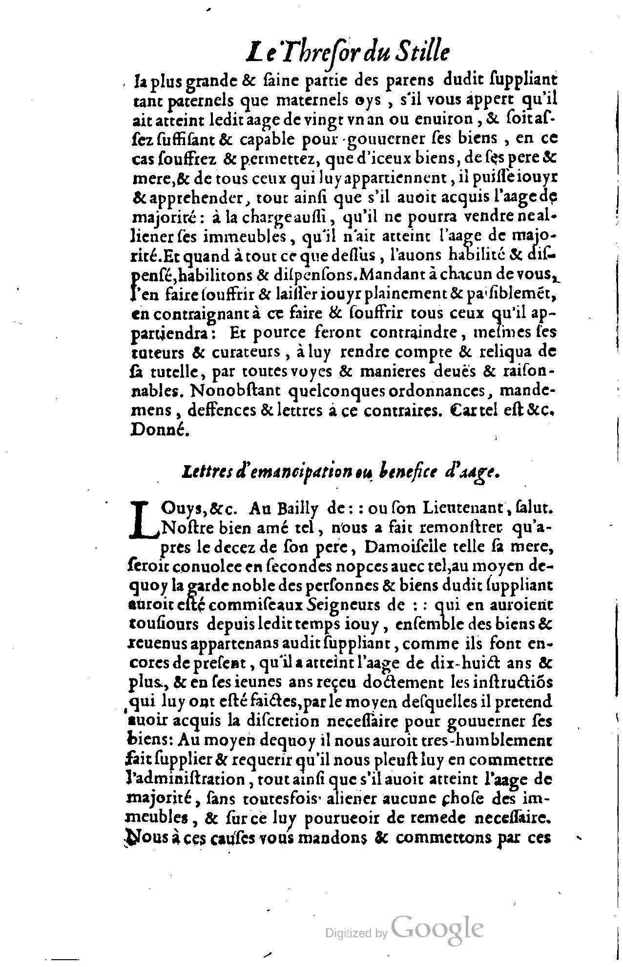 1614 - Jean Richer - Trésor du nouveau style et protocole de la chancellerie de France - BSB Munich
