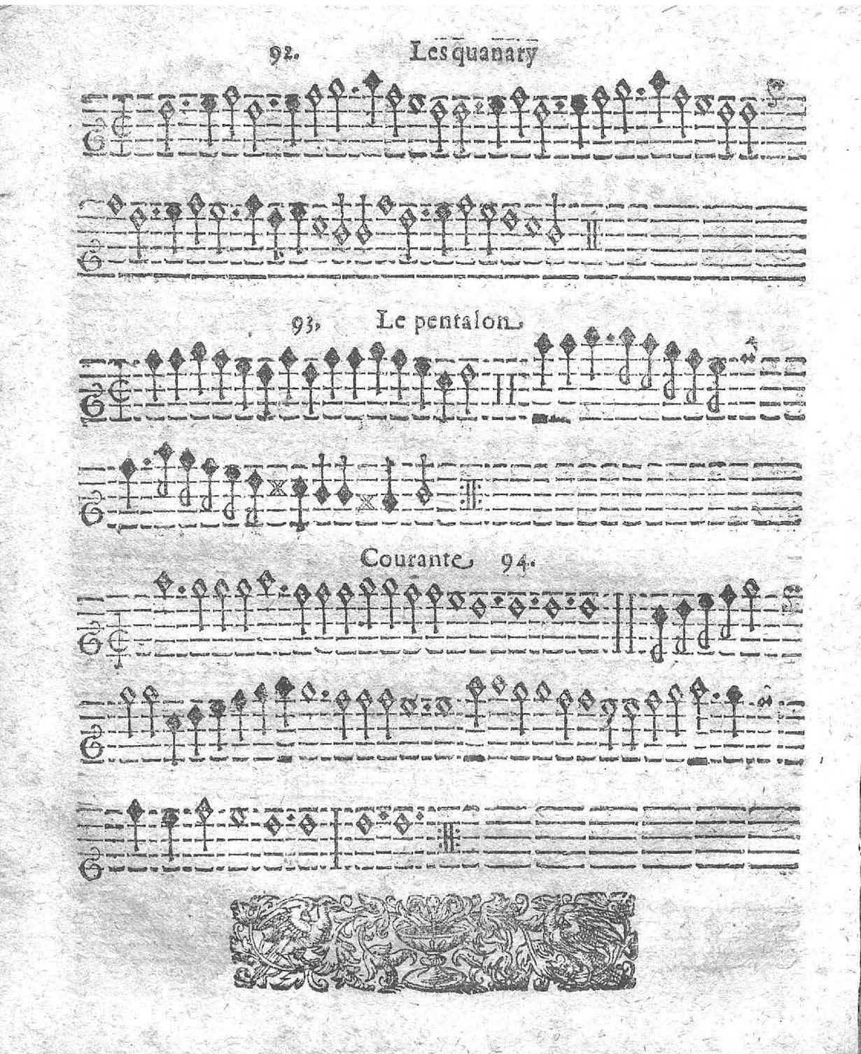 1621 - Jehan Weidnern - Trésor de toutes sortes de danses nouvelles à la française, allemande, espagnole, et italienne, à cinq et six parties - Vatican Apostolic Library