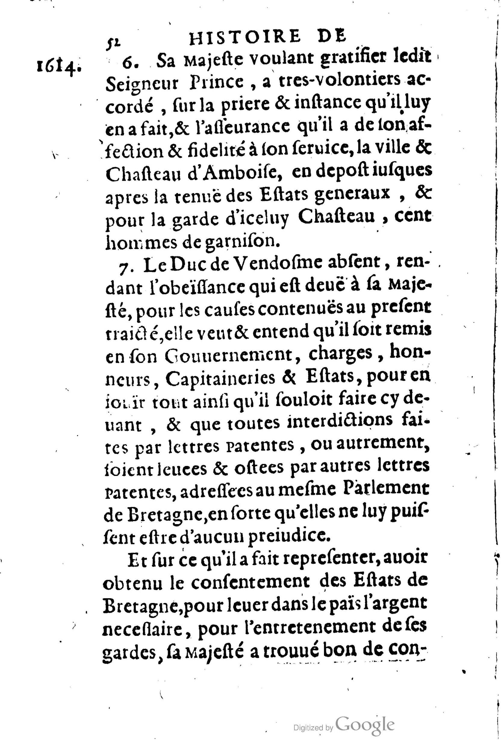 1623 - Joseph Bouillerot - Trésor de l’histoire générale de notre temps - BM Lyon