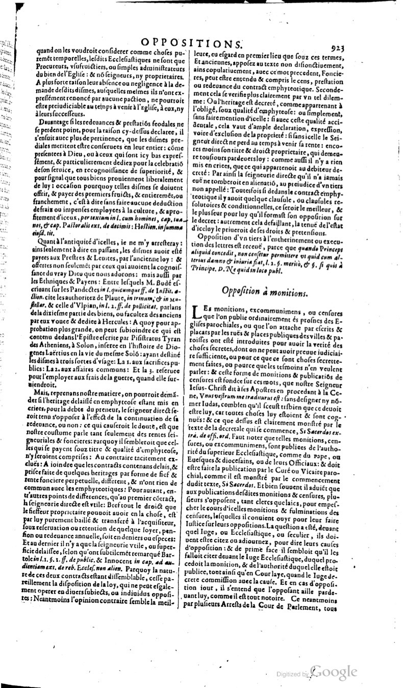 1629 - Veuve Nicolas Buon - Trésor du droit français (29620 T. 2) - BM Lyon