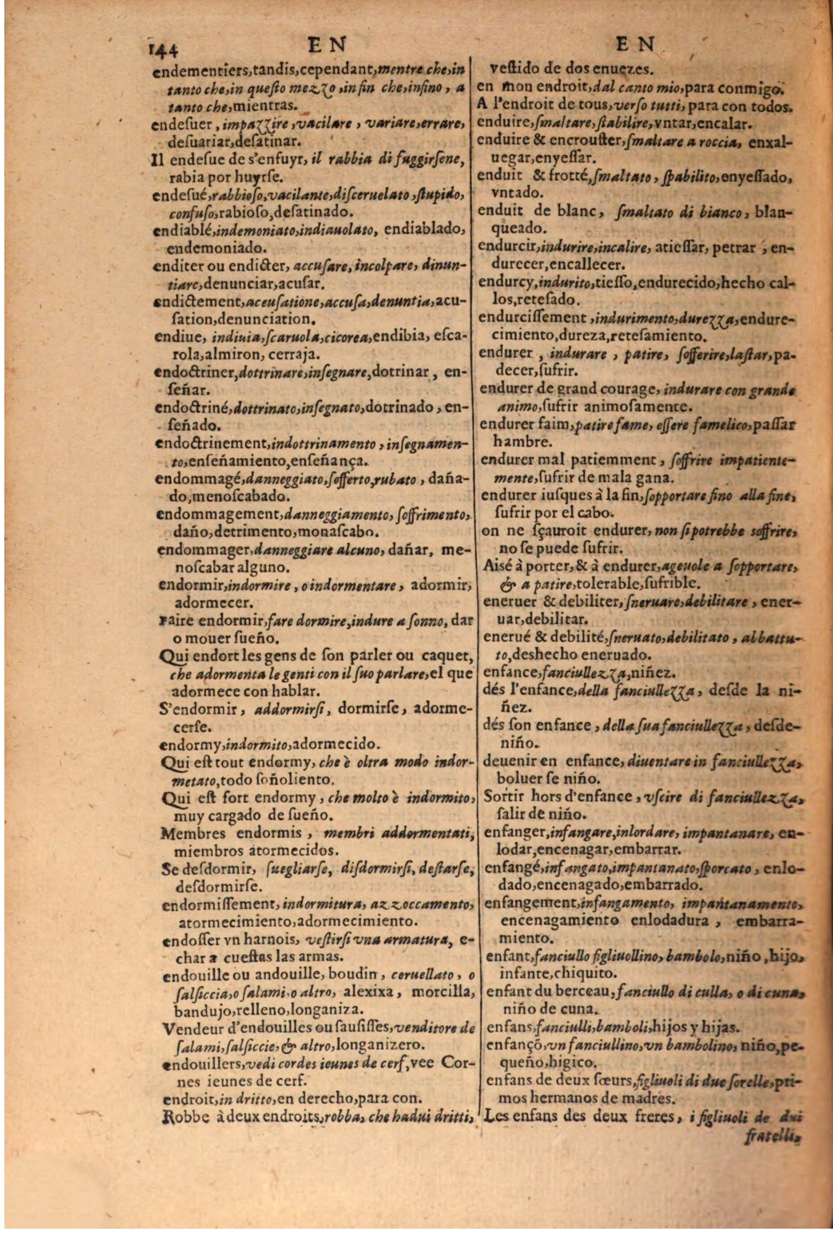 1616 - Pierre de la Rovière - Trésor des trois langues (Seconde partie) - BSB Munich
