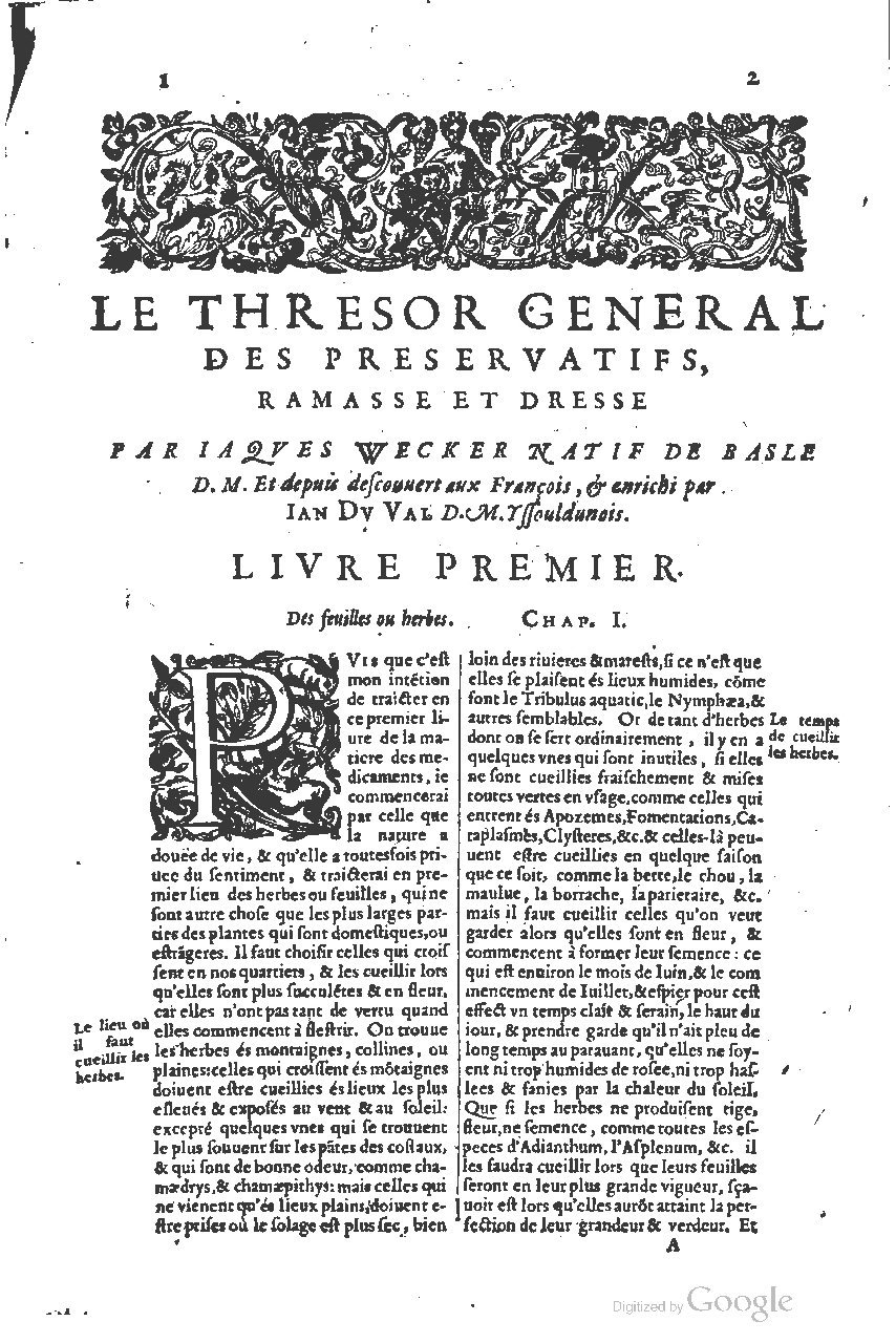 1616 - Étienne Gamonet - Grand trésor ou dispensaire - BSB Munich