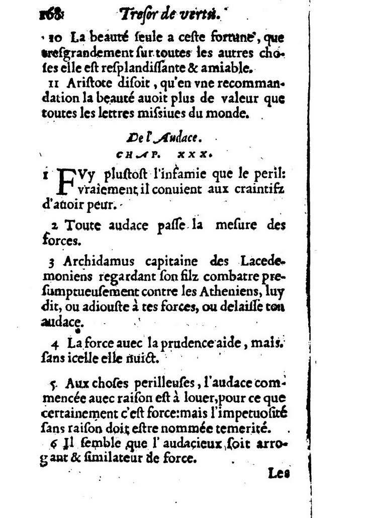 1558 - Nicolas Perrineau et Jean Temporal - Trésor de vertu - BM Lyon 1558 - Nicolas Perrineau et Jean Temporal - Trésor de vertu - BM Lyon