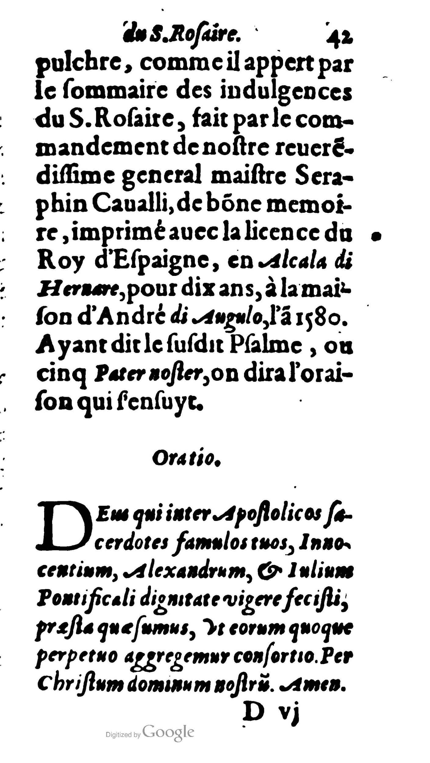 1604 - Jean Le Bouc - Trésor des indulgences du Saint Rosaire - BM Lyon 1604 - Jean Le Bouc - Trésor des indulgences du Saint Rosaire - BM Lyon