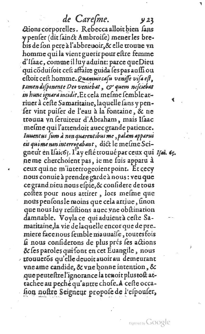 1607 - Nicolas Du Fossé - Trésor quadragésimal - T 01 - BM Lyon