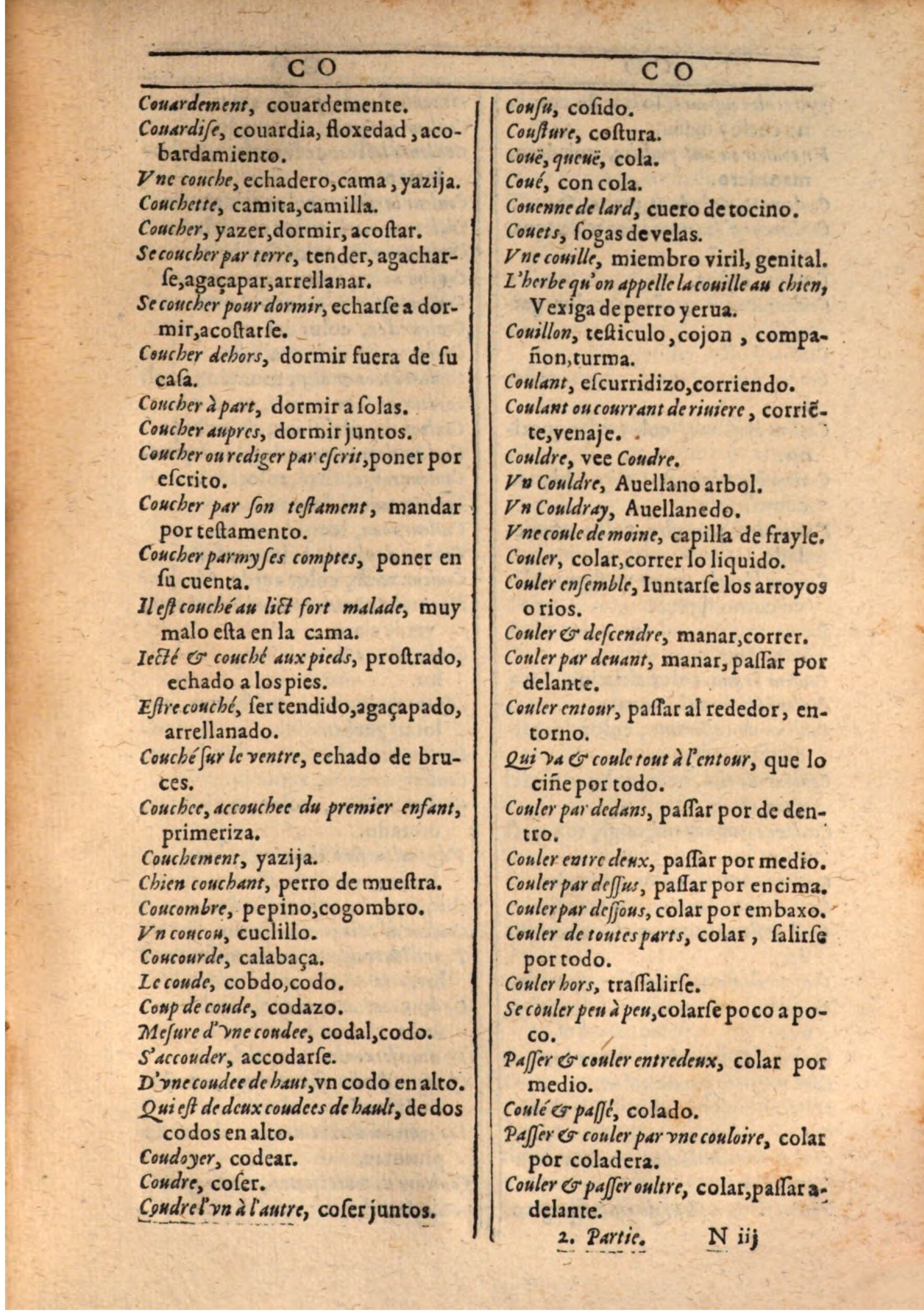 1607 - Marc Orry - Trésor des deux langues espagnole et française (Seconde partie) - BSB Munich