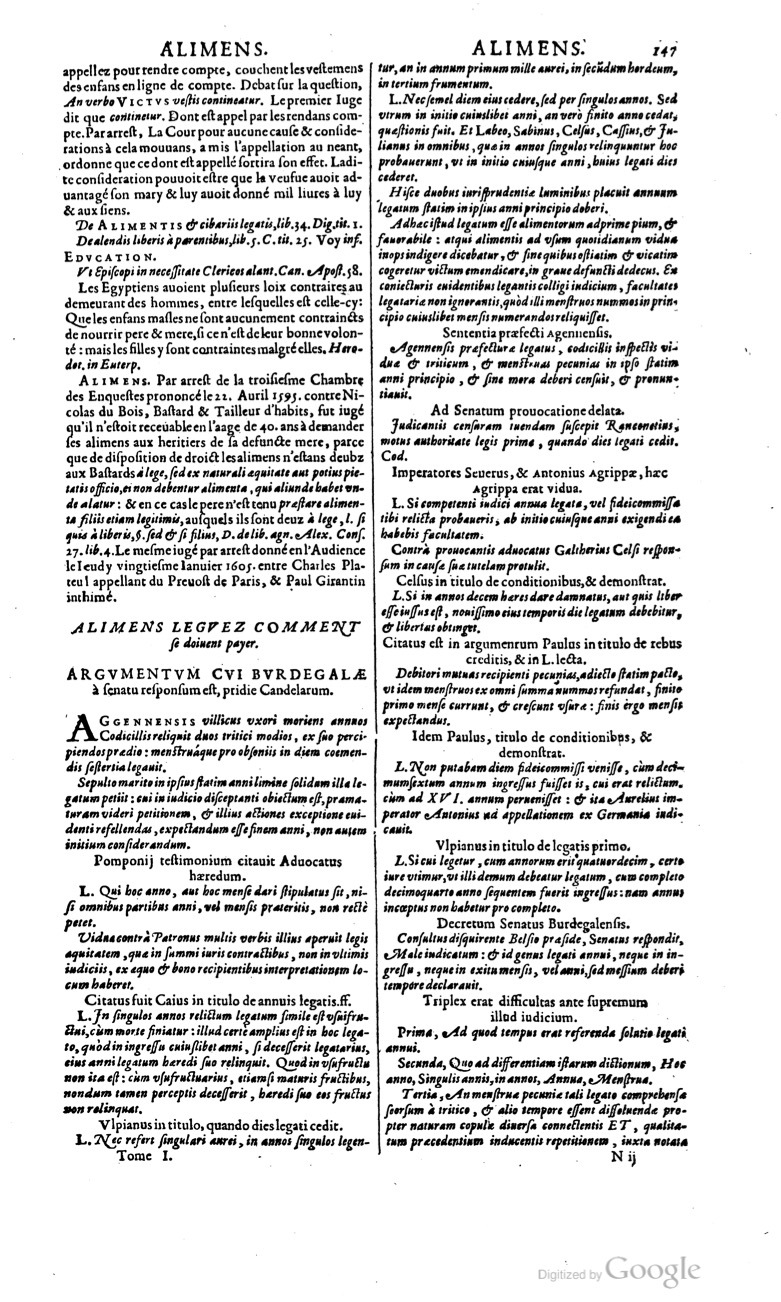 1629 - Veuve Nicolas Buon - Trésor du droit français (29620 T. 1) - BM Lyon