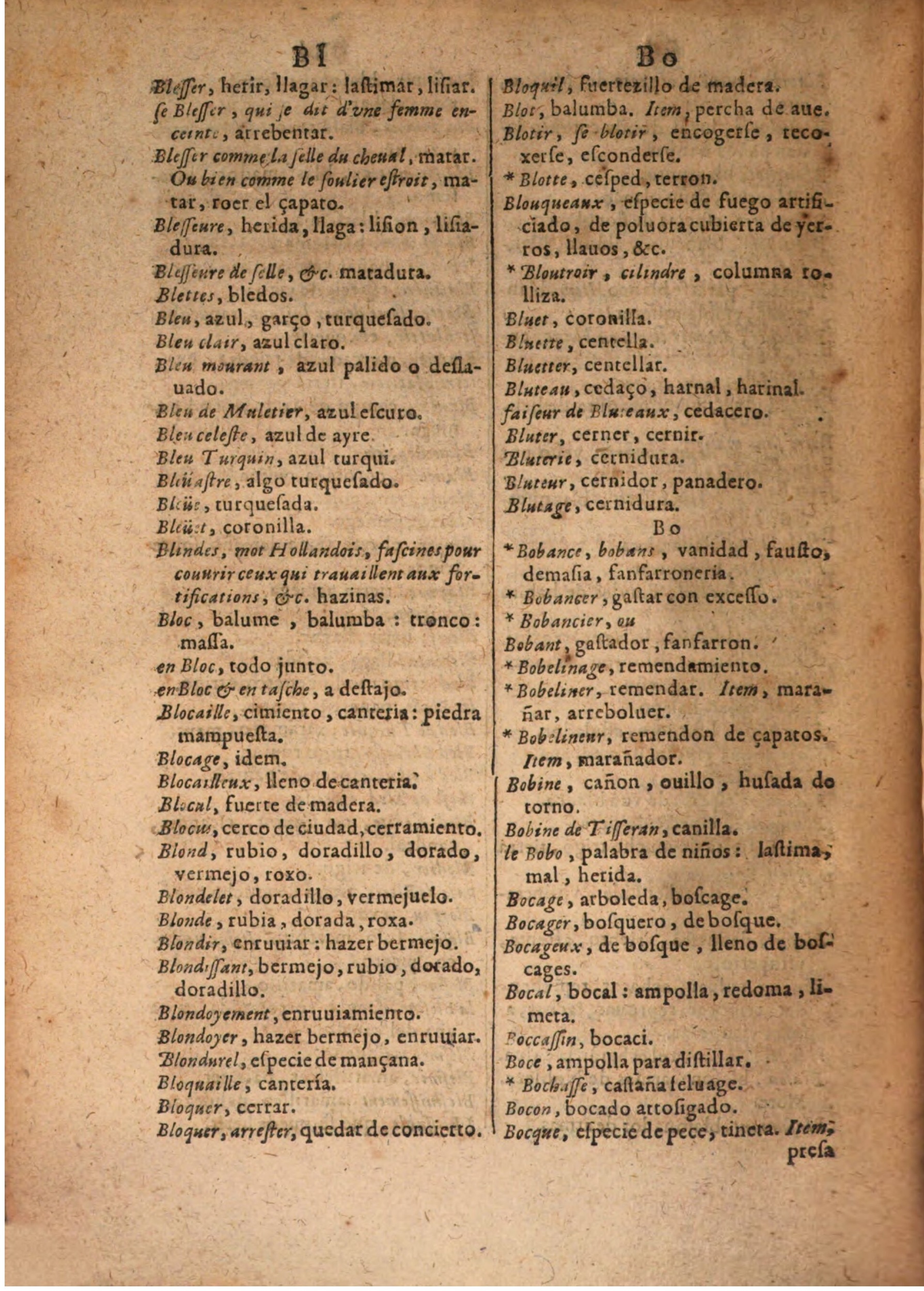1645 - A. de Sommaville et A. Courbé - Trésor des deux langues espagnole et française (Seconde partie) - BSB Munich