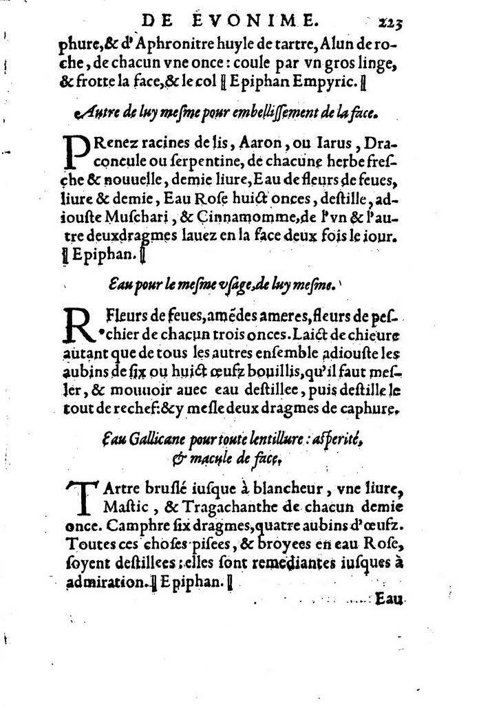 1559 - Veuve Balthazar Arnoullet et Antoine Vincent - Trésor d’Évonyme Philiatre - BM Lyon