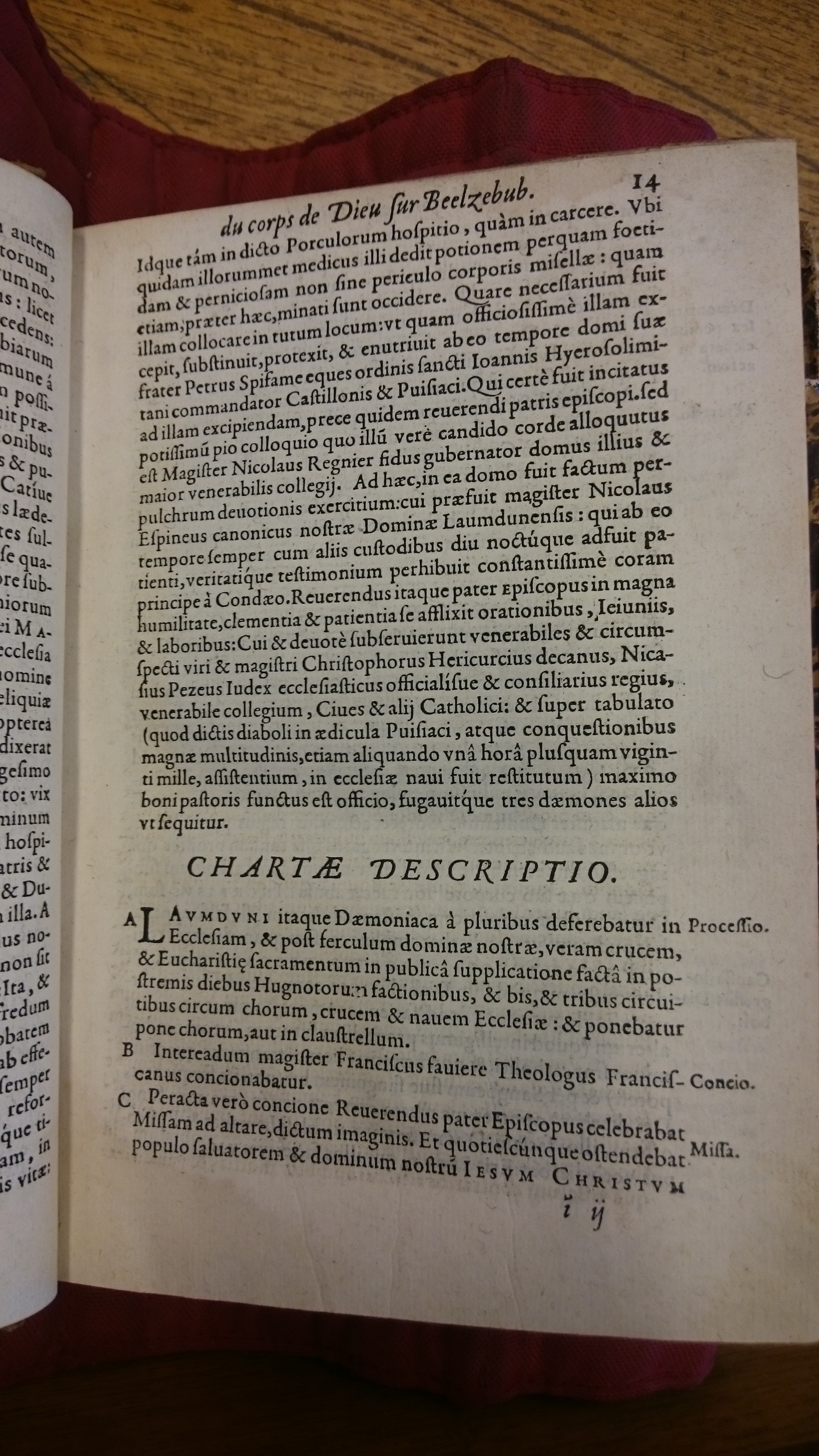 1578 - Nicolas Chesneau - Trésor et entière histoire de la triomphante victoire du corps de Dieu sur l’esprit malin - BM Lyon