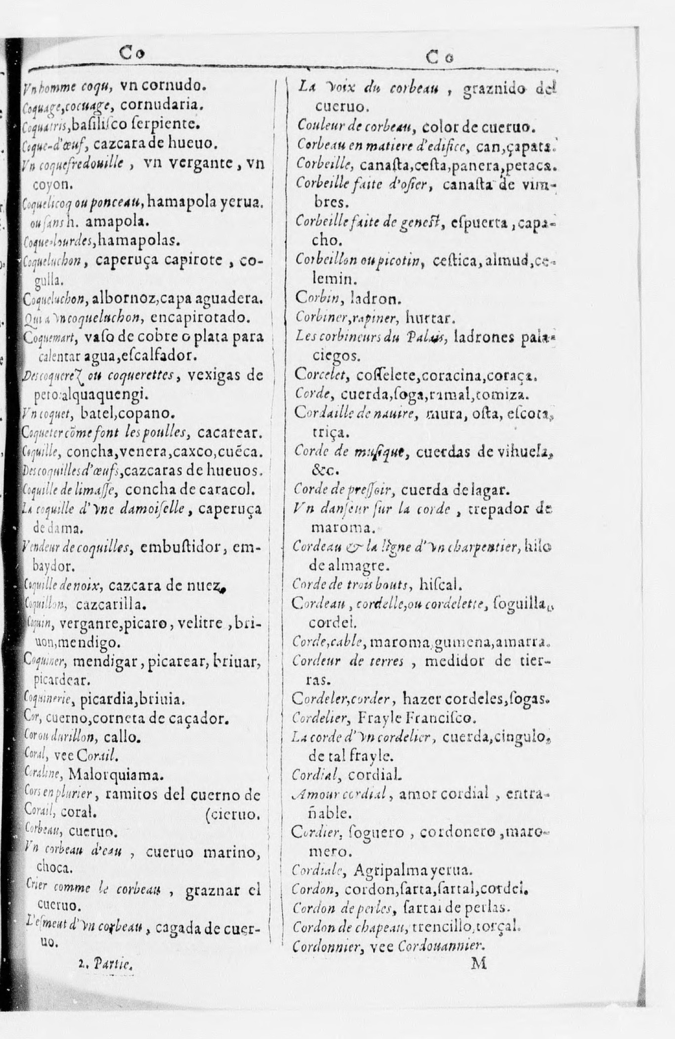 1616 - Veuve Marc Orry - Trésor des deux langues espagnole et française (Seconde partie) - BnF 1616 - Veuve Marc Orry - Trésor des deux langues espagnole et française (Seconde partie) - BnF