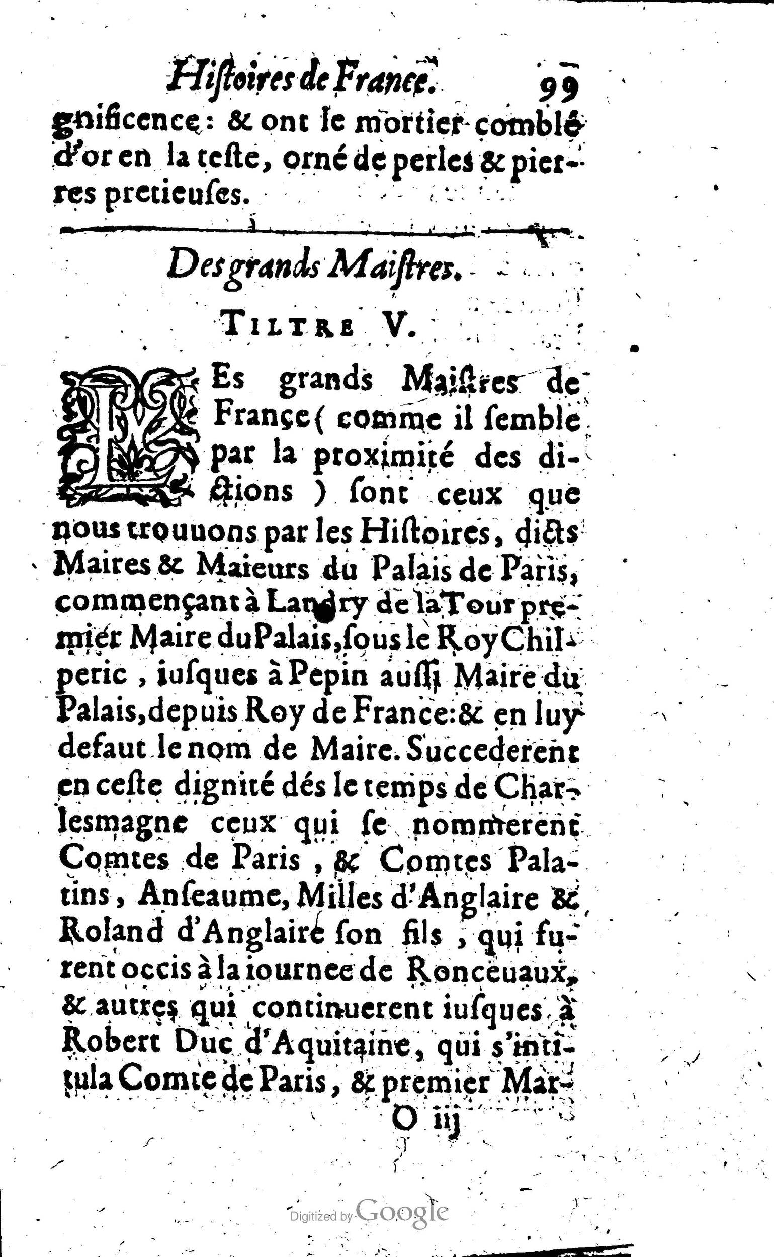 1619 - Jean Corrozet - Trésor des histoires de France - Anvers Musée Plantin-Moretus