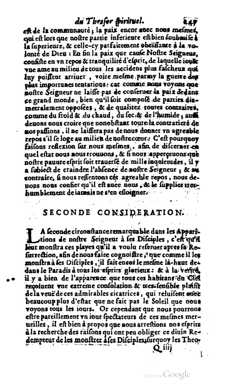 1637 - s.n. - Trésor spirituel des âmes religieuses - BM Lyon