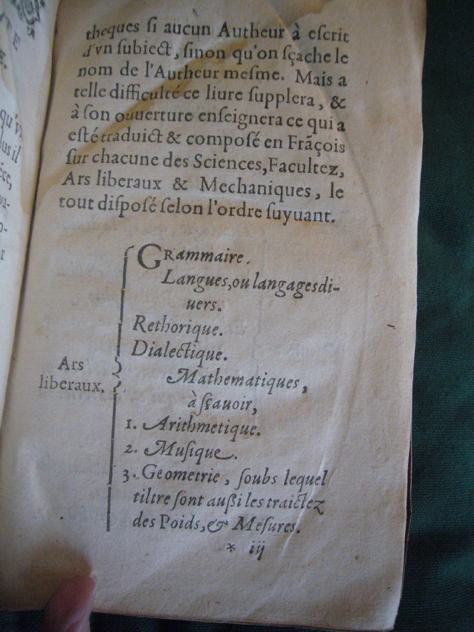 1602 - François Jacquin - Trésor des bons esprits français - BnF Arsenal