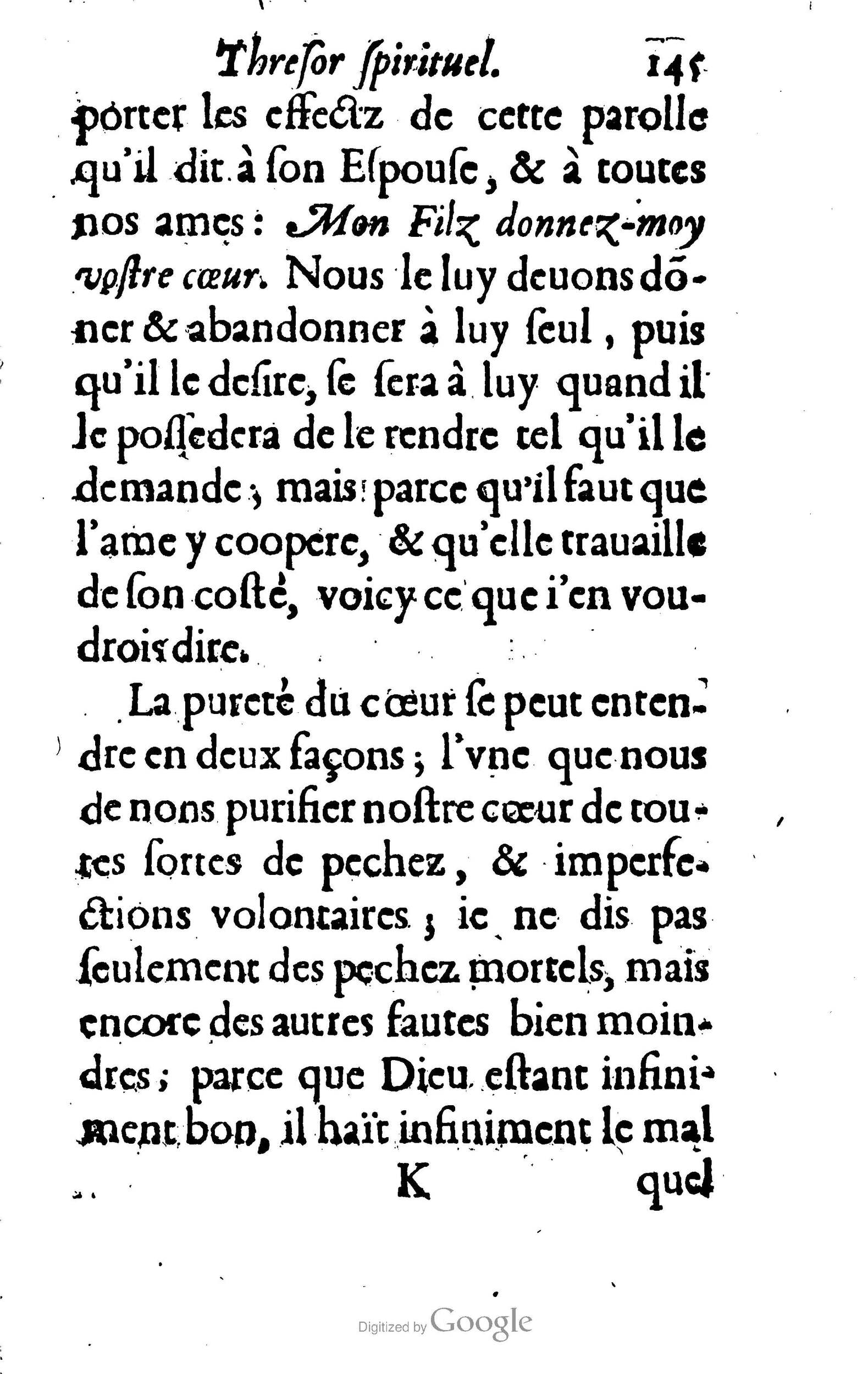 1633 - François Waudré - Trésor spirituel contenant les excellences du christianisme - BM Lyon