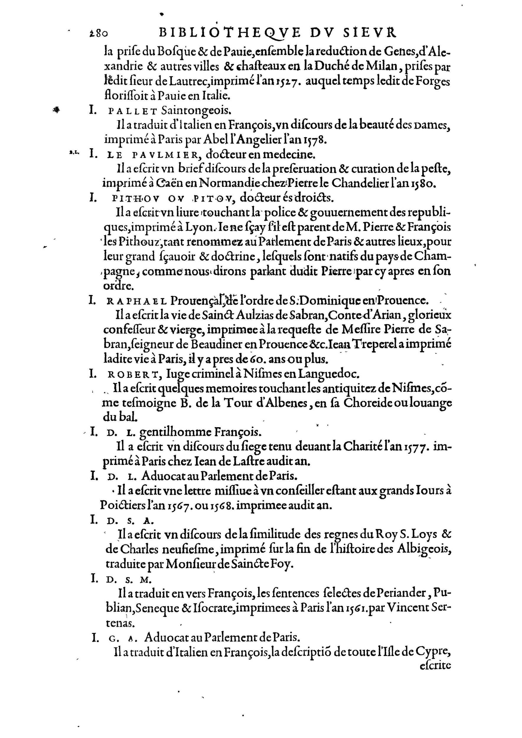 1584 - Abel L&#039;Angelier - Bibliothèques françaises - BnF