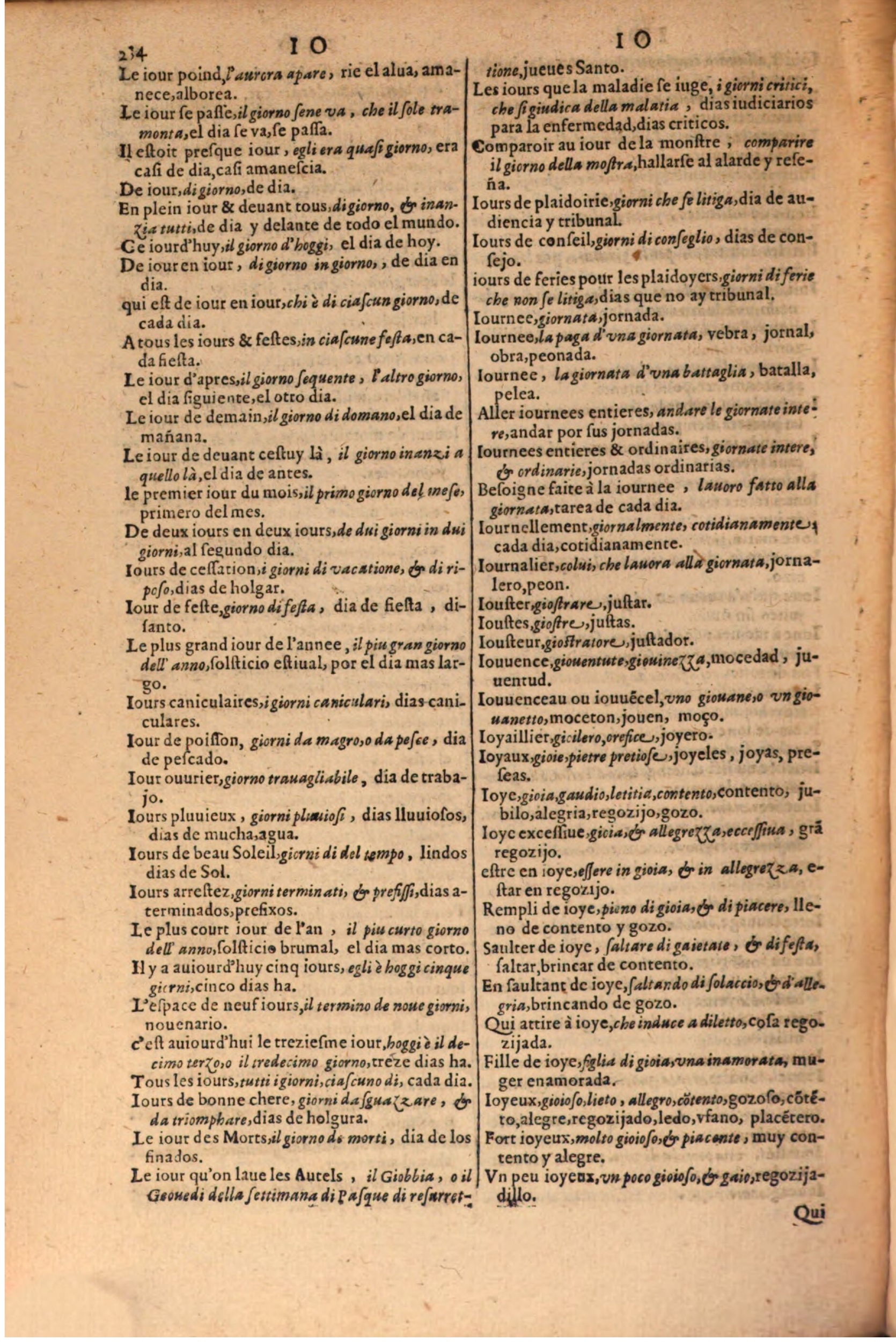 1616 - Pierre de la Rovière - Trésor des trois langues (Seconde partie) - BSB Munich