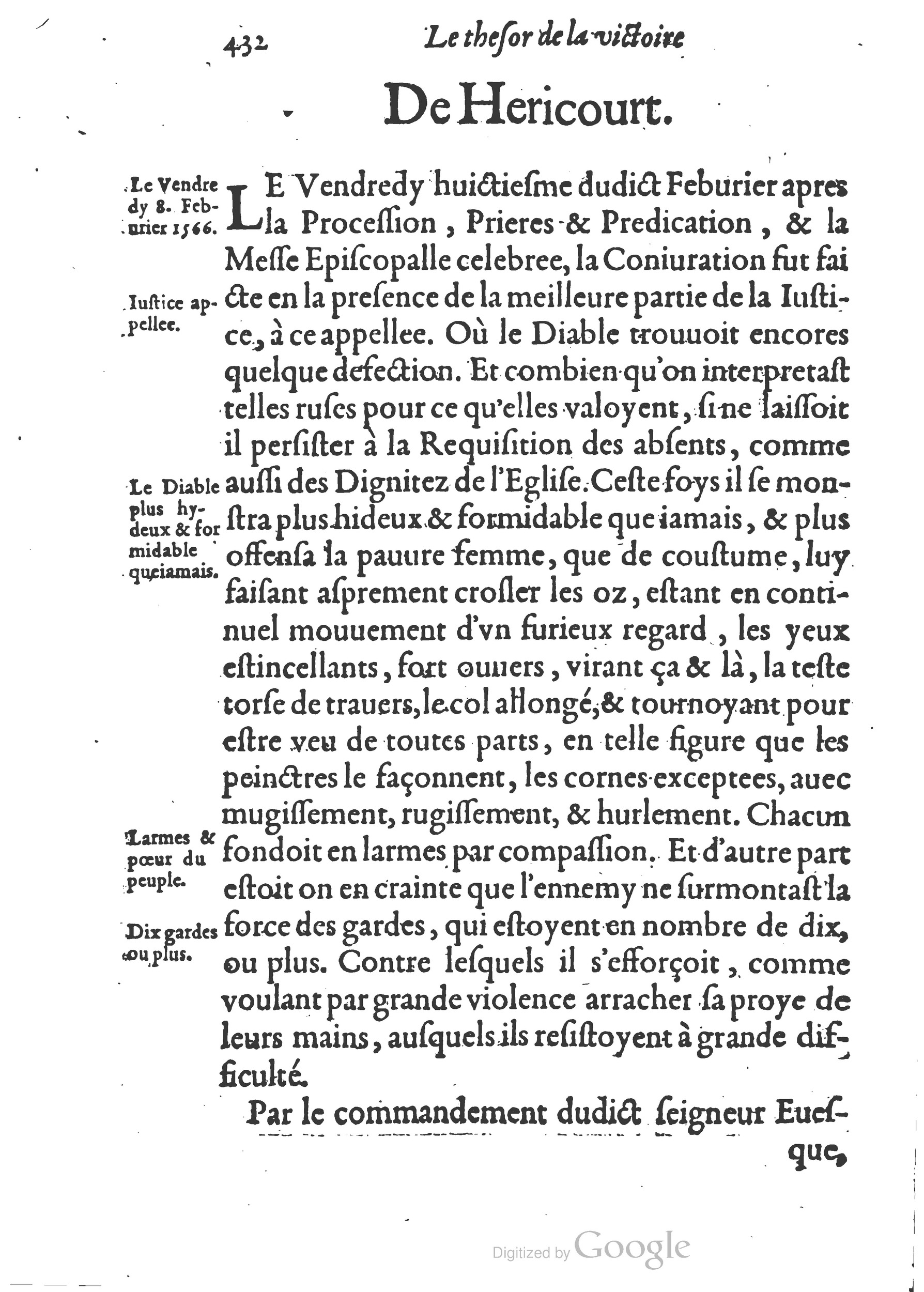 1578 - Nicolas Chesneau - Trésor et entière histoire de la triomphante victoire du corps de Dieu sur l’esprit malin - British Library 1578 - Nicolas Chesneau - Trésor et entière histoire de la triomphante victoire du corps de Dieu sur l’esprit malin - British Library