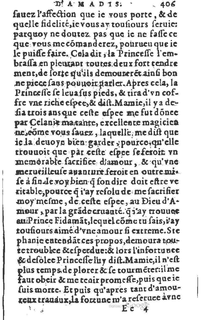 1582 - Jean Huguetan - Trésor des Amadis T. 1 - BM Lyon