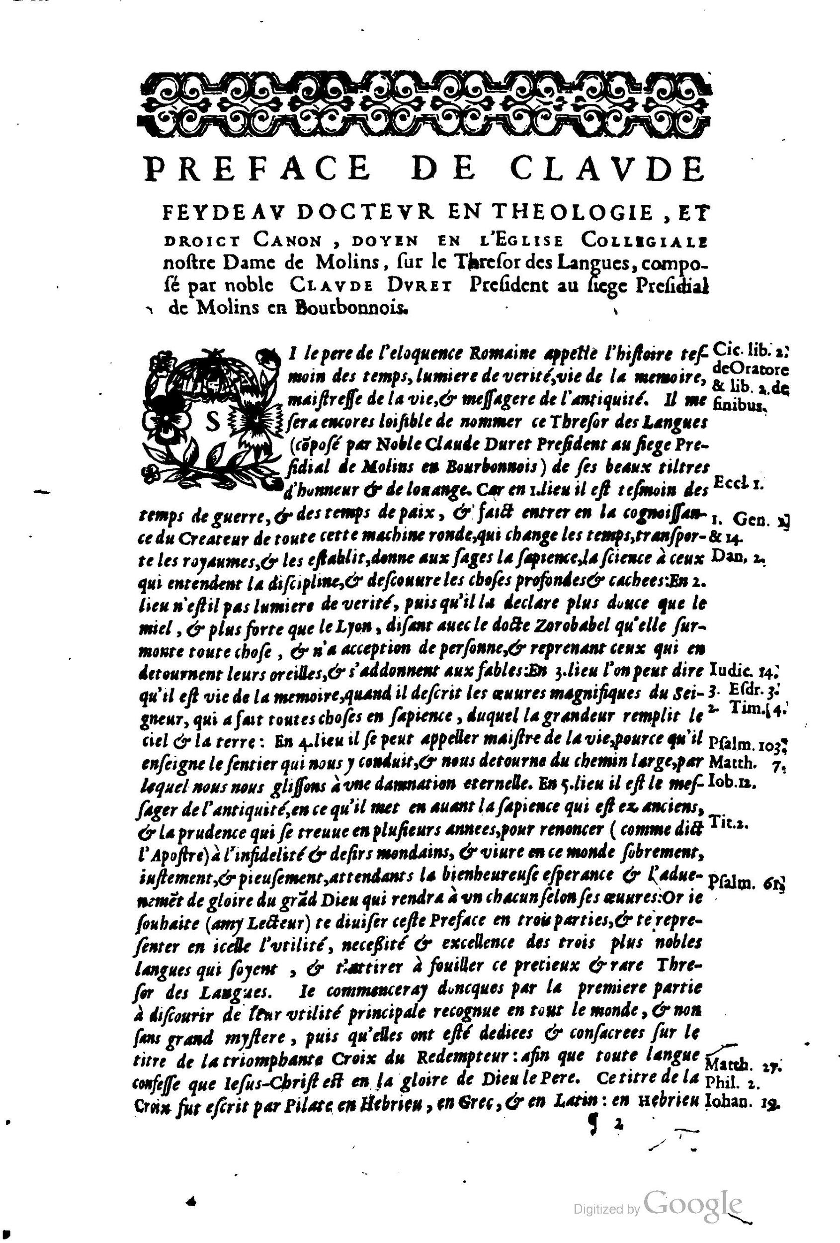 1619 - SHC - Trésor de l’histoire des langues de cet univers - BCU Lausanne