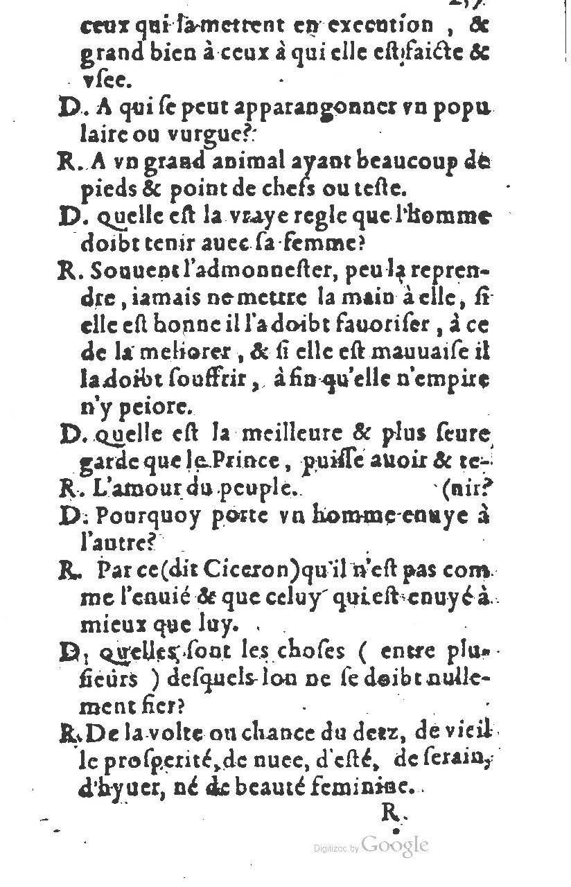 1581 - Nicolas Bonfons  - Trésor des sentences dorées - Princeton