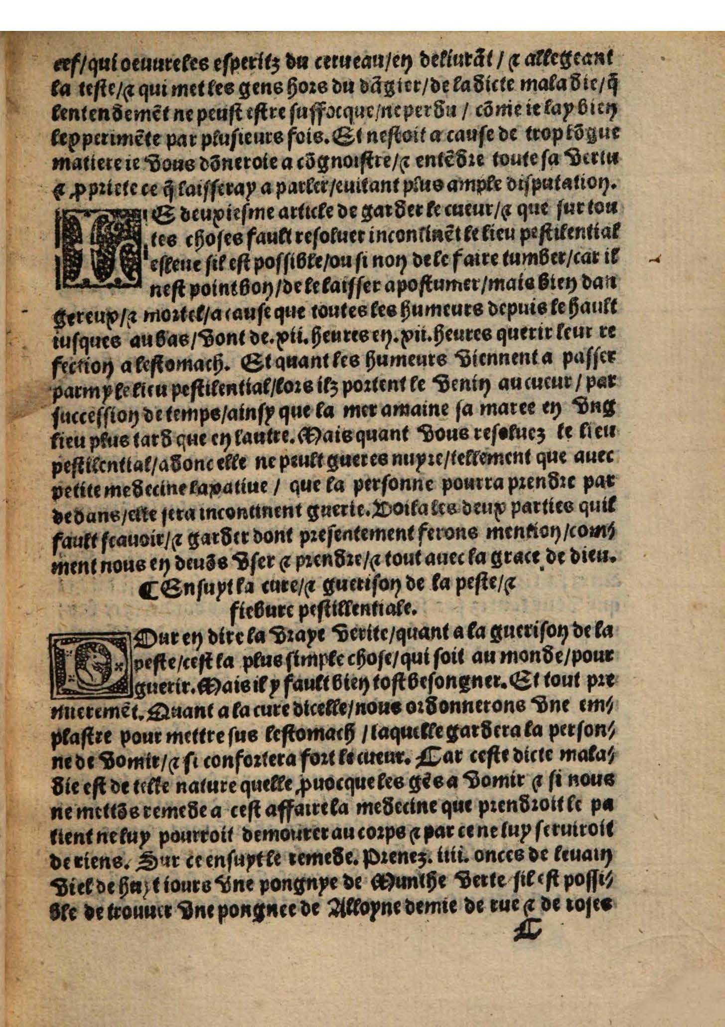 1544 - s.n. - Trésor du remède préservatif et guérison de la peste - British Library