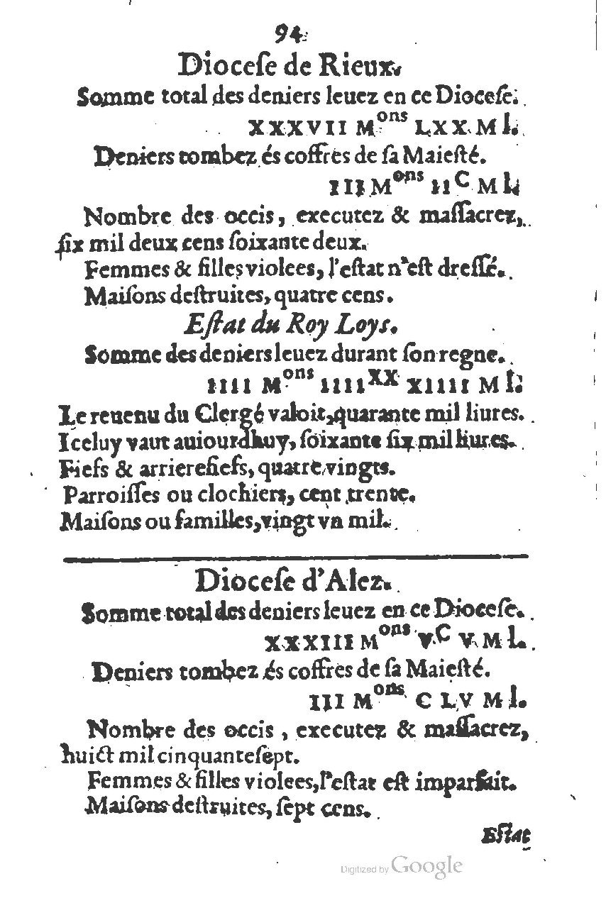 1581 - s.n. - Secret des trésors de France (Livre II) - BSB Munich