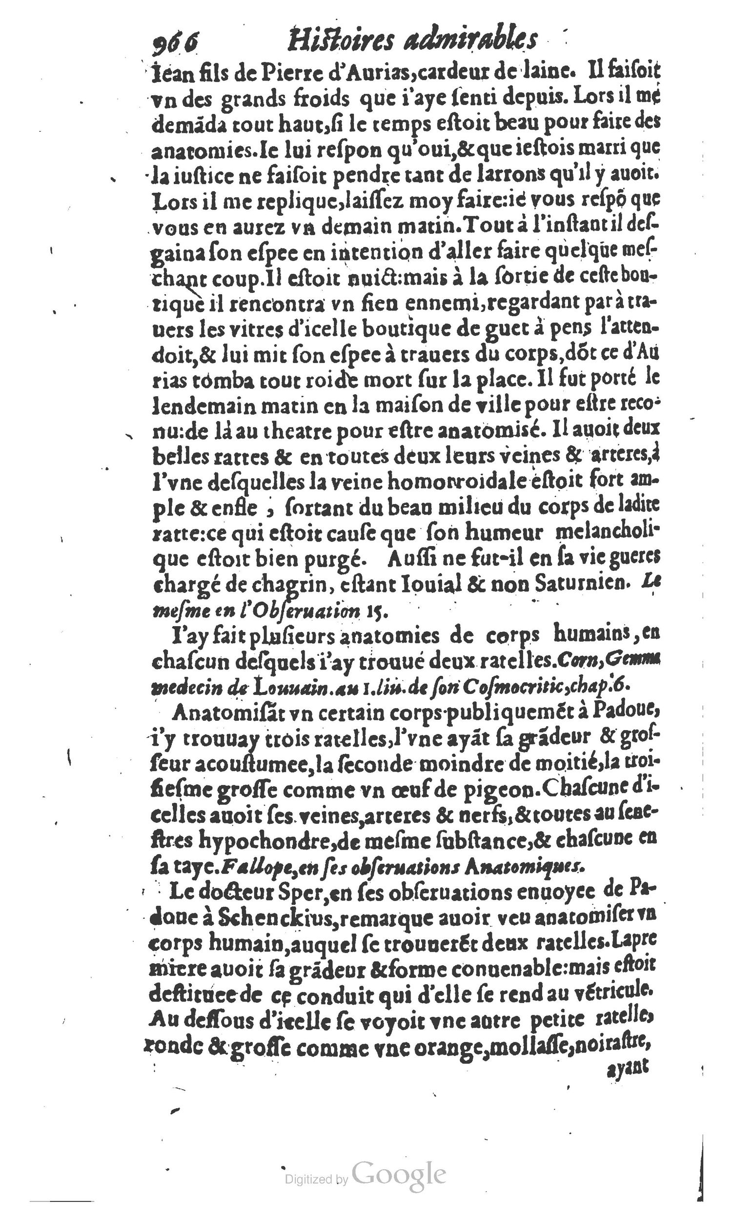 1610 - Paul Marceau - Trésor d’histoires admirables et mémorables - Princeton
