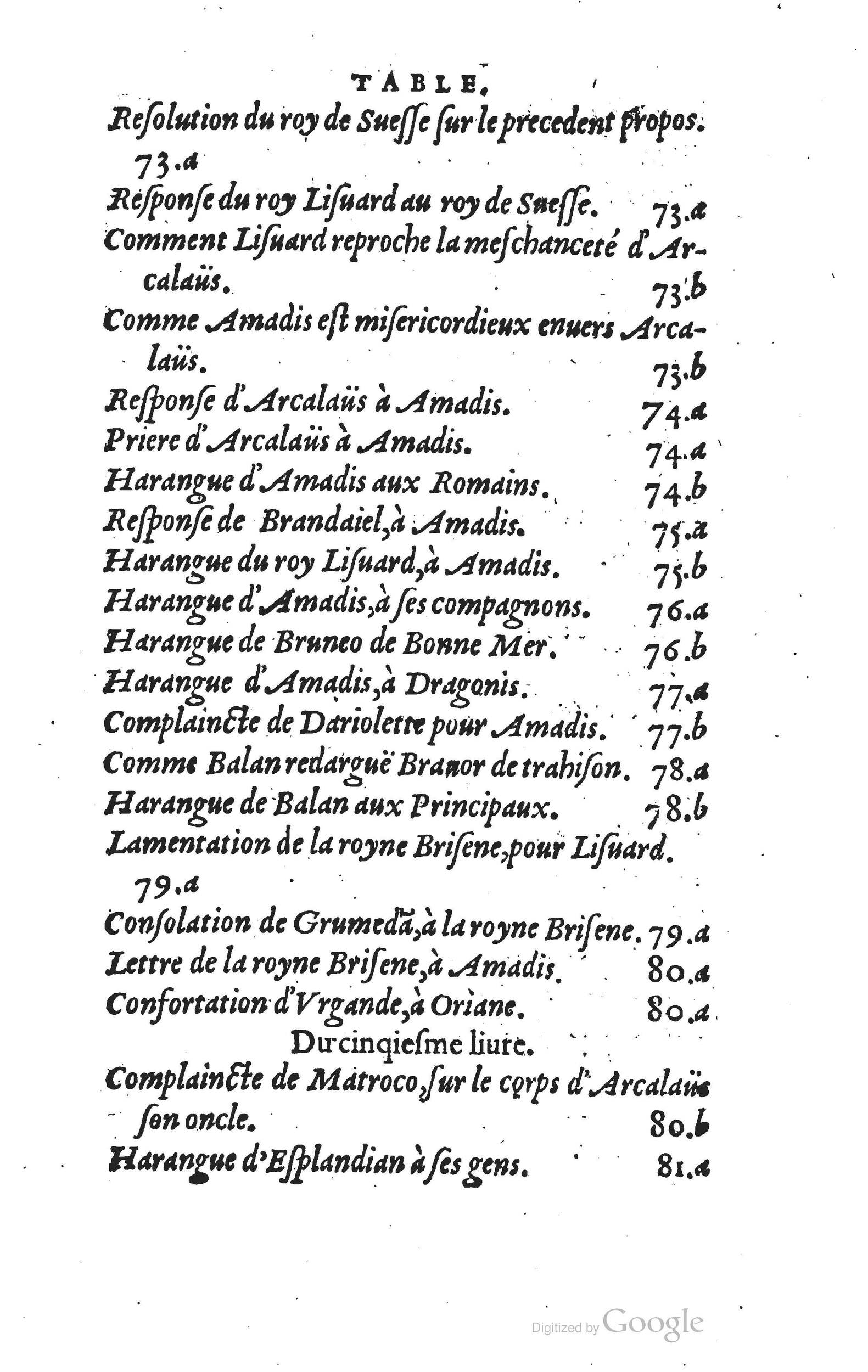 1560 - Vincent Sertenas et Gilles Robinot - Trésor des Amadis - British Library 1560 - Vincent Sertenas et Gilles Robinot - Trésor des Amadis - British Library