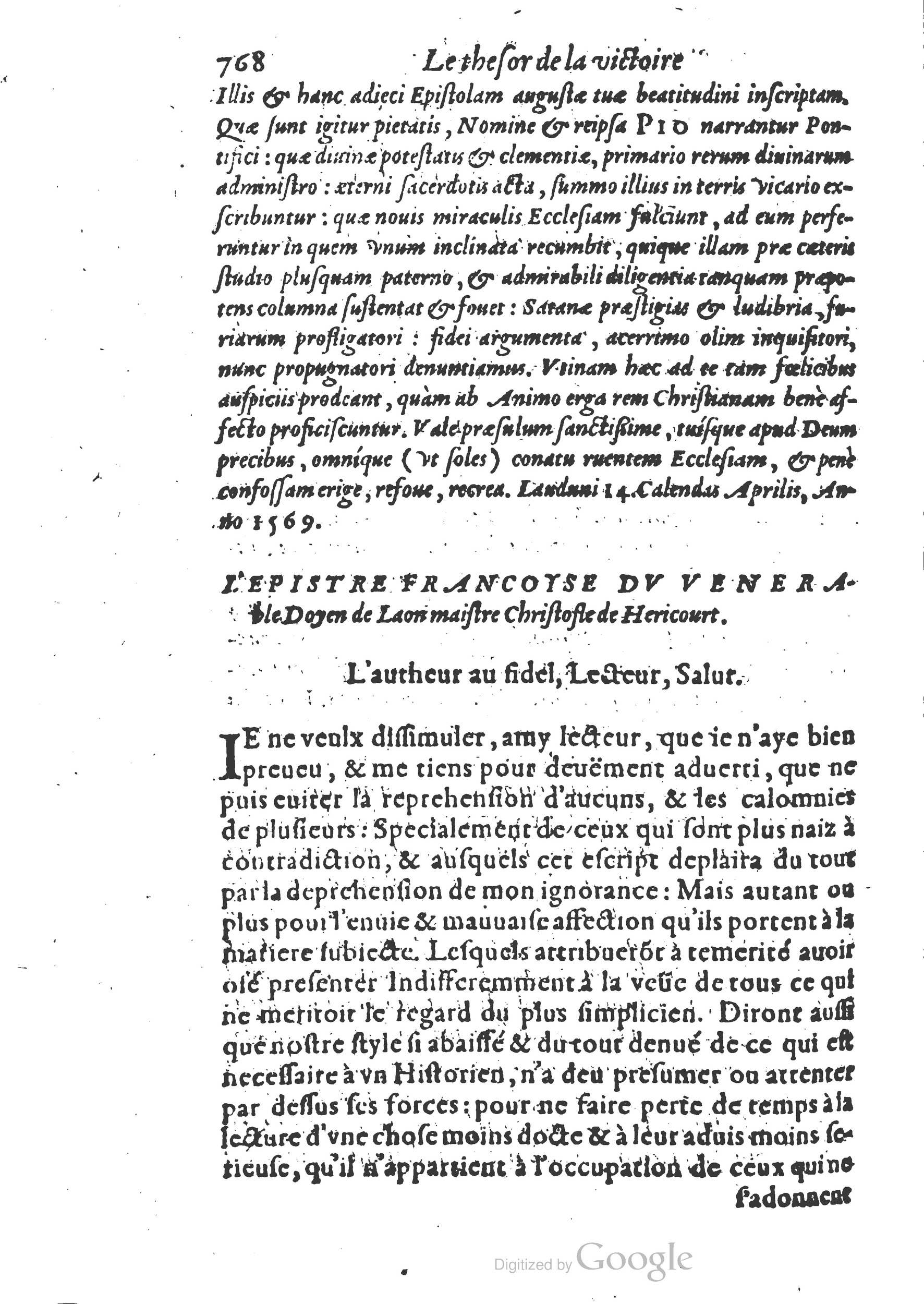 1578 - Nicolas Chesneau - Trésor et entière histoire de la triomphante victoire du corps de Dieu sur l’esprit malin - British Library 1578 - Nicolas Chesneau - Trésor et entière histoire de la triomphante victoire du corps de Dieu sur l’esprit malin - British Library