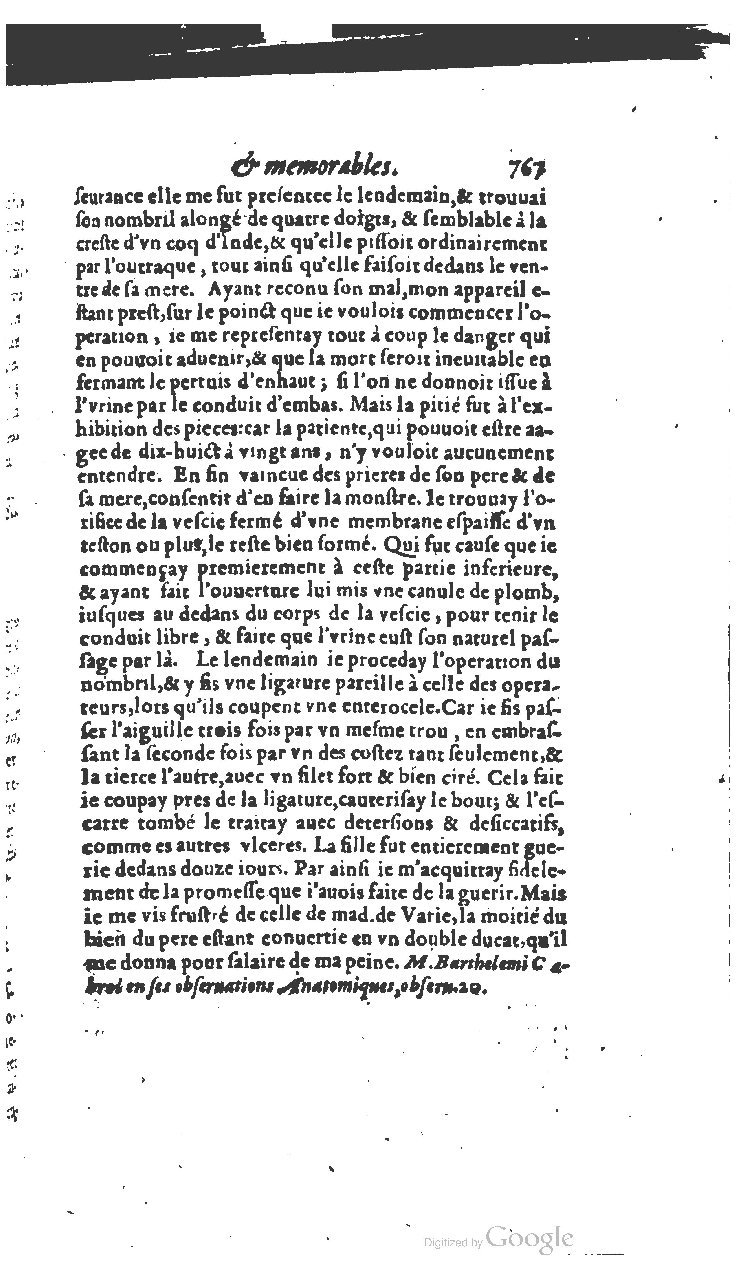1610 - Paul Marceau - Trésor d’histoires admirables et mémorables - BSB Munich