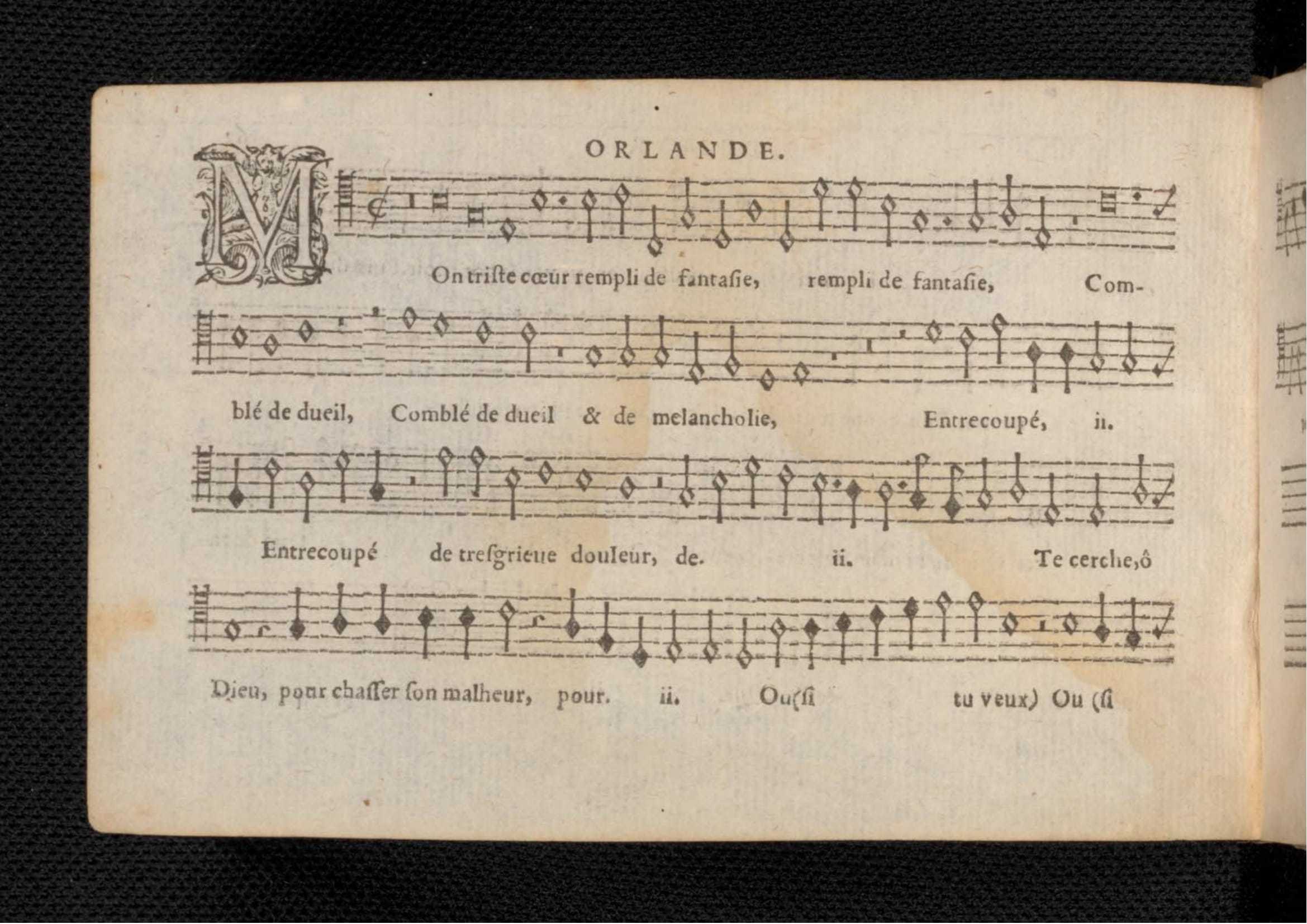 1576 - [Pierre de Saint-André] - Trésor de musique d’Orlande de Lassus Tenor - KBR Bruxelles