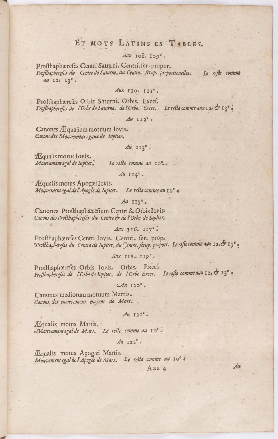 1634 - Zacharie Roman - Les Tables perpétuelles - BnF Arsenal