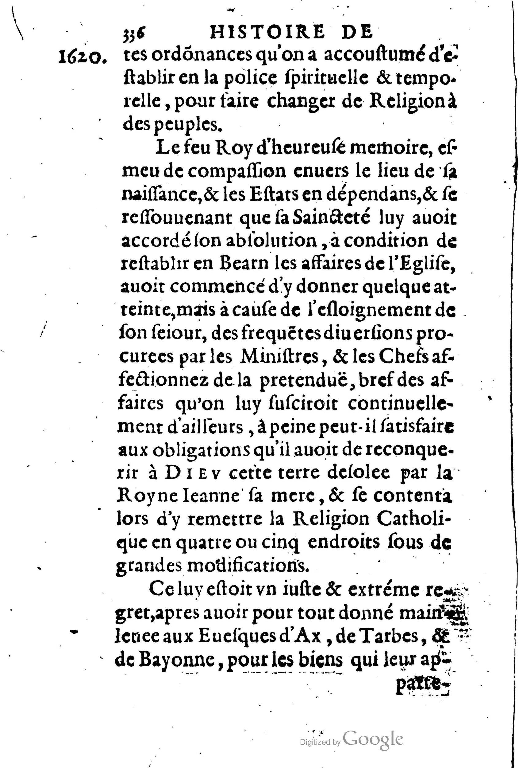1623 - Joseph Bouillerot - Trésor de l’histoire générale de notre temps - BM Lyon